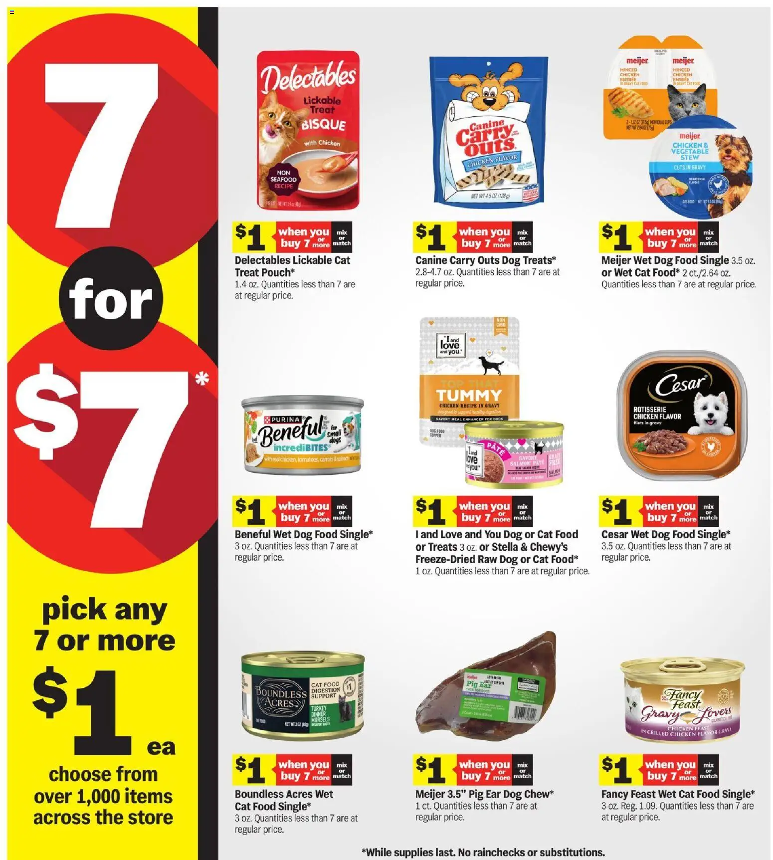 Meijer Weekly Ad - valid from 22.04.2026 | Page: 12 | Products: Dog Food, Cat Food, Seafood