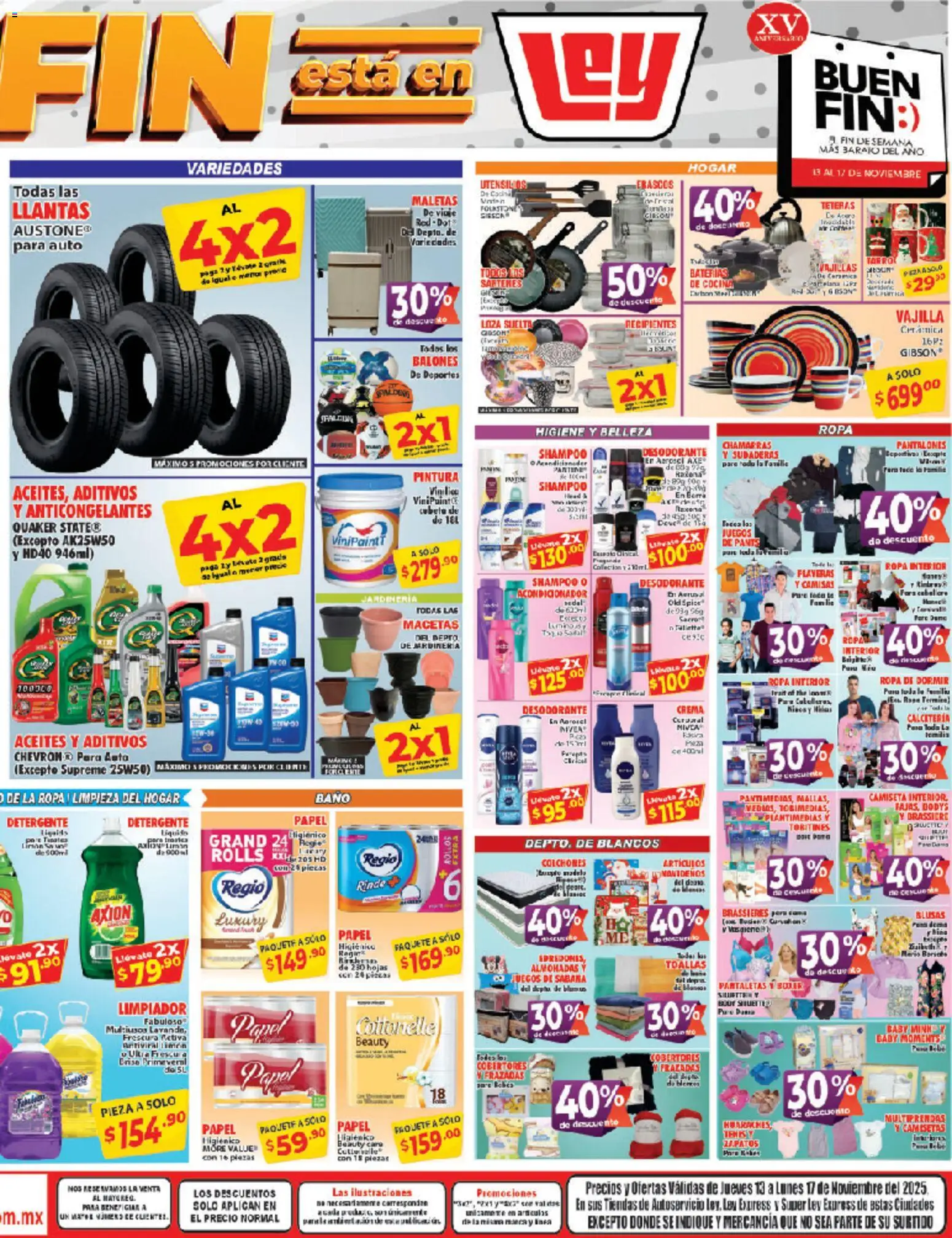 Nuevas ofertas de Casa Ley válidas en toda la República Mexicana desde el 13.11.2025. ¡Encuentra las mejores ofertas en Casa Ley Buen Fin ! | Página: 4 | Productos: Body, Baño, Acondicionador, Camiseta