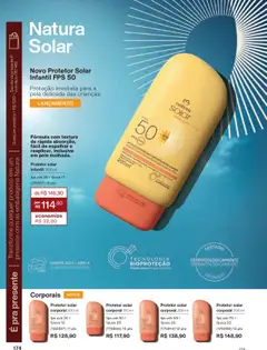 Natura - Ciclo 17/2025 - Pré-Visualização do folheto da loja Natura, válido de 14.10.2025 | Página: 174 | Produtos: Protetor solar