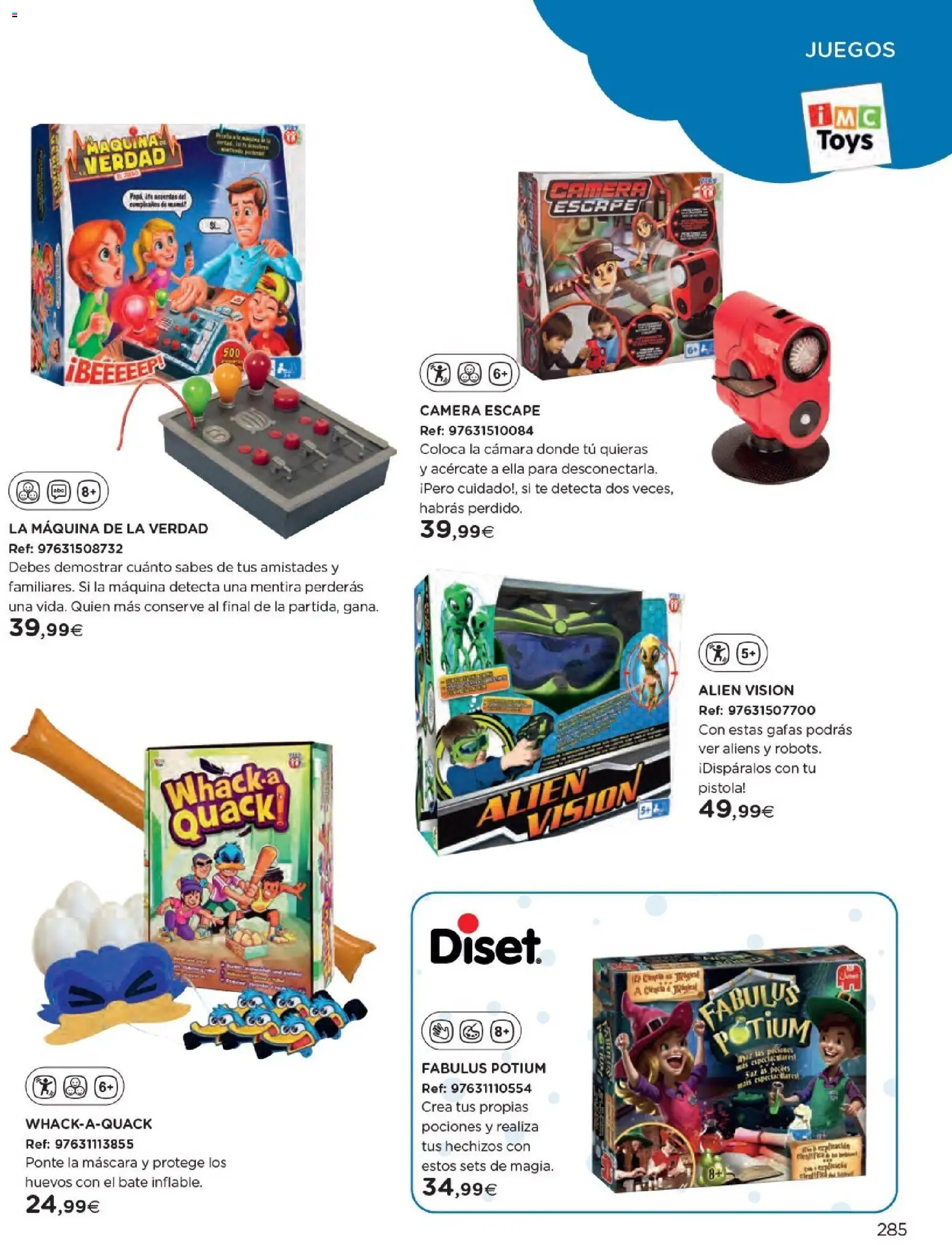 Nuevas ofertas de El Corte Inglés válidas en toda la República Mexicana desde el 27.10.2025. ¡Encuentra las mejores ofertas en El Corte Inglés catálogo Juguetes! | Página: 285 | Productos: Máscara, Huevos, Cámara, Té