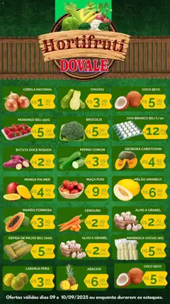 Dovale - Ofertas Hortifruti - Pré-Visualização do folheto da loja Dovale, válido de 09.09.2025
