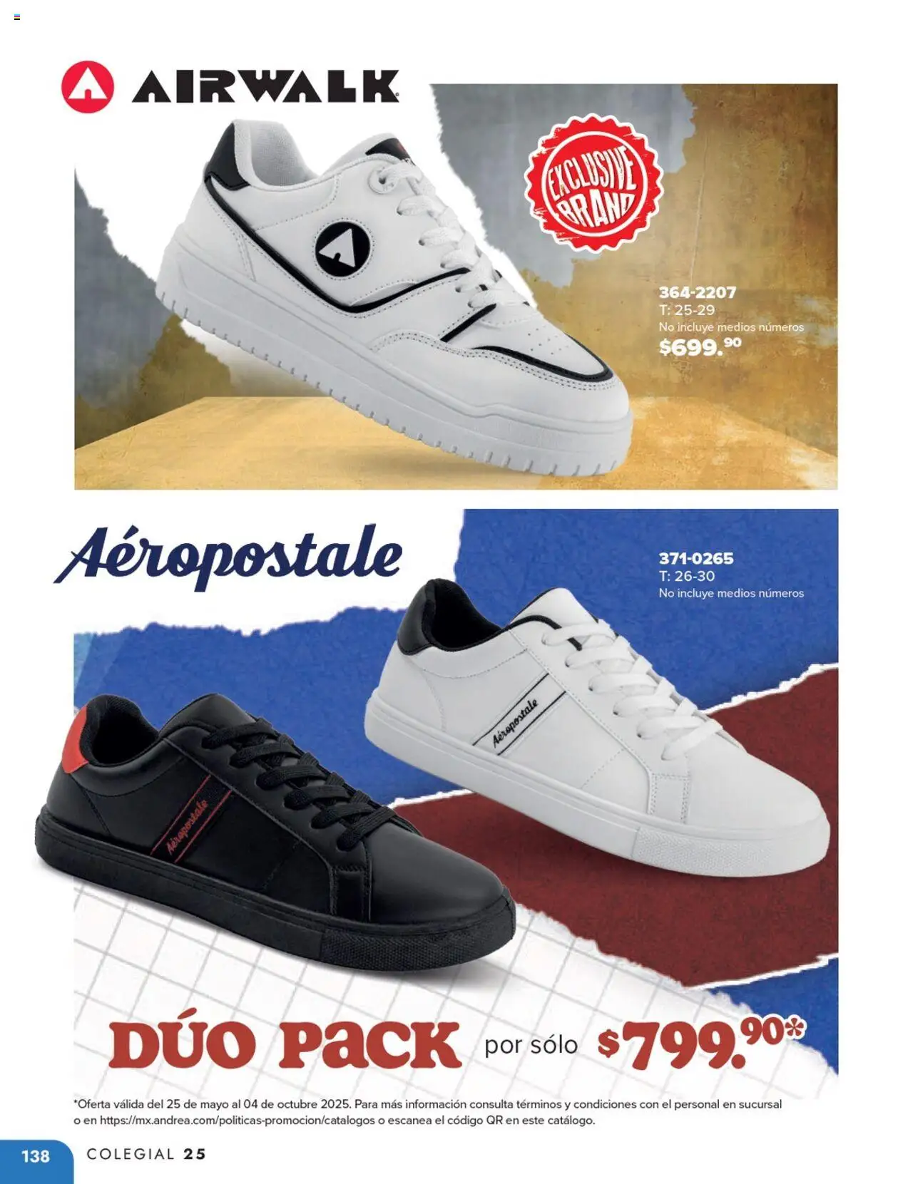 Nuevas ofertas de Andrea válidas en toda la República Mexicana desde el 25.05.2025. ¡Encuentra las mejores ofertas en Andrea catálogo Colegial ! | Página: 138
