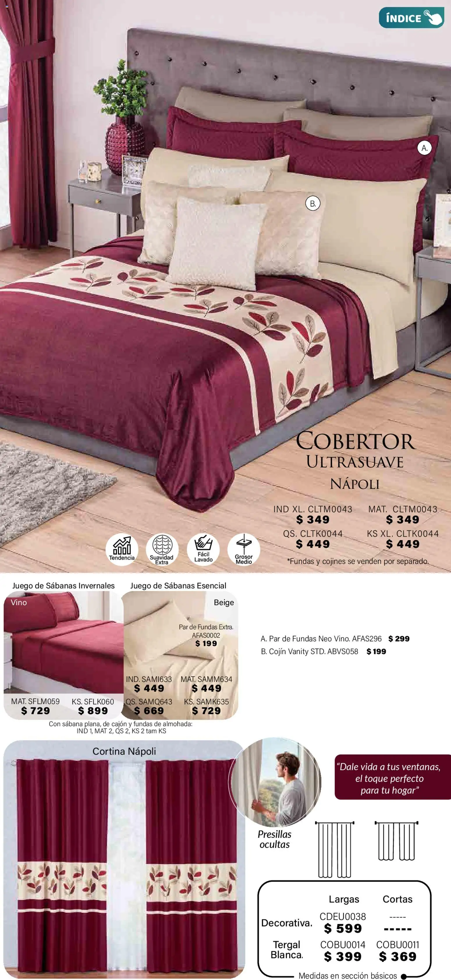 Nuevas ofertas de Colchas Concord válidas en toda la República Mexicana desde el 01.11.2025. ¡Encuentra las mejores ofertas en Colchas Concord Buen Fin! | Página: 387 | Productos: Cobertor, Juego, Vino, Sabanas