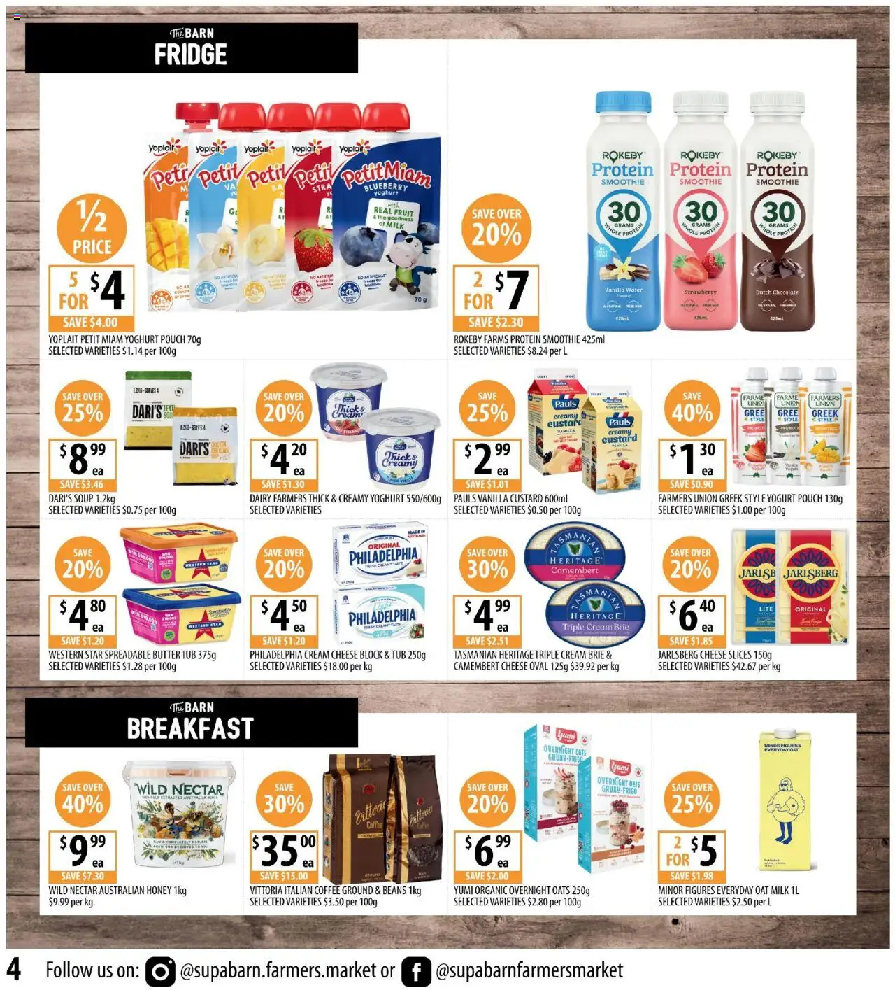 Supabarn catalogue - valid from 20.08.2025 | Page: 4 | Products: Dairy, Butter, Coffee, Oats