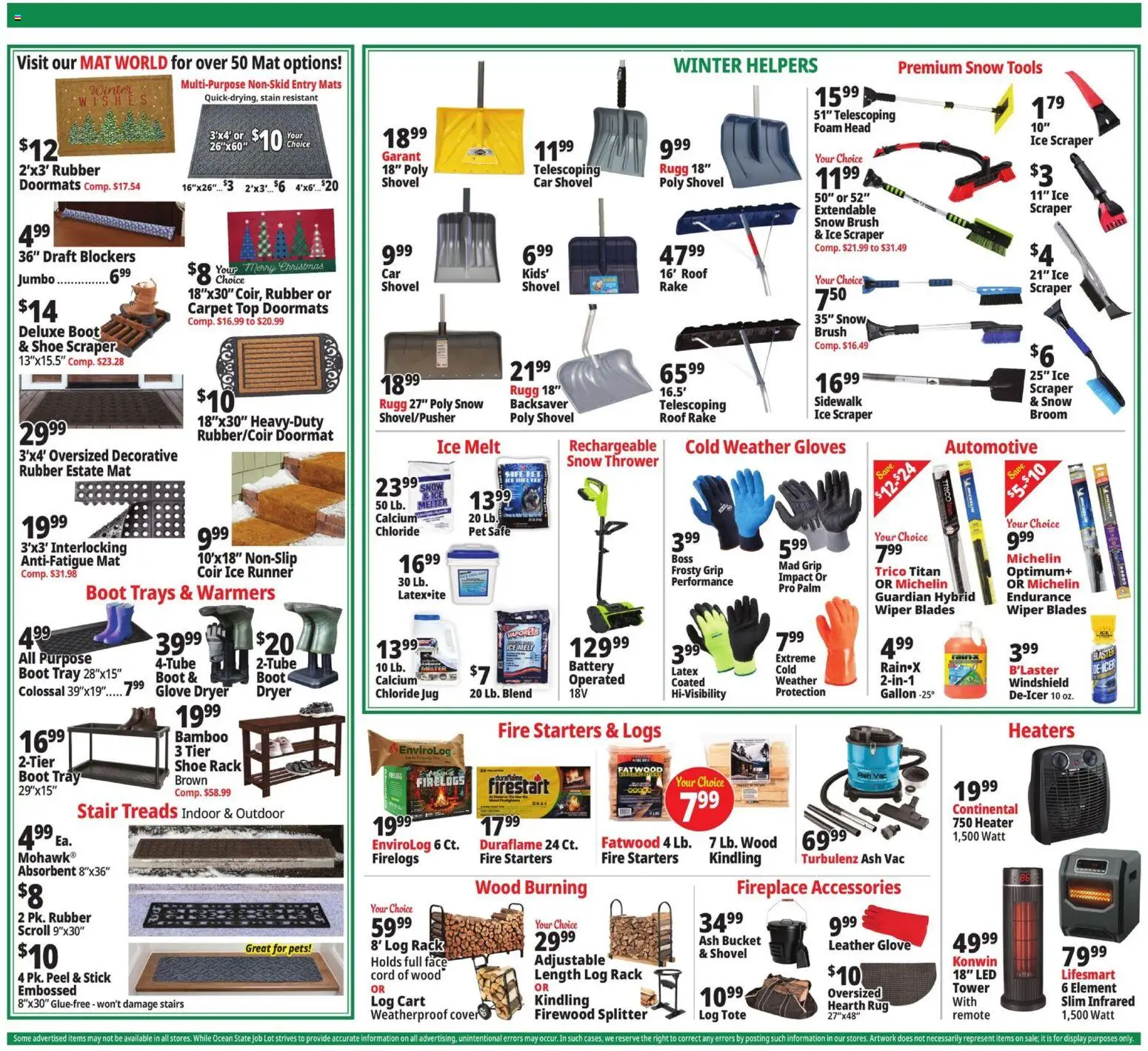 Ocean State Job Lot Weekly Ad - valid from 18.12.2025 | Page: 2 | Products: Battery, Brush, Windshield, Dryer