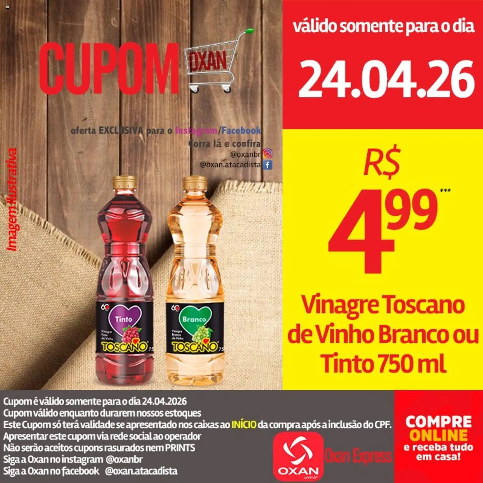 Oxan Atacadista Folheto - válido de 24.04.2026 | Página: 16 | Produtos: Vinagre, Vinho