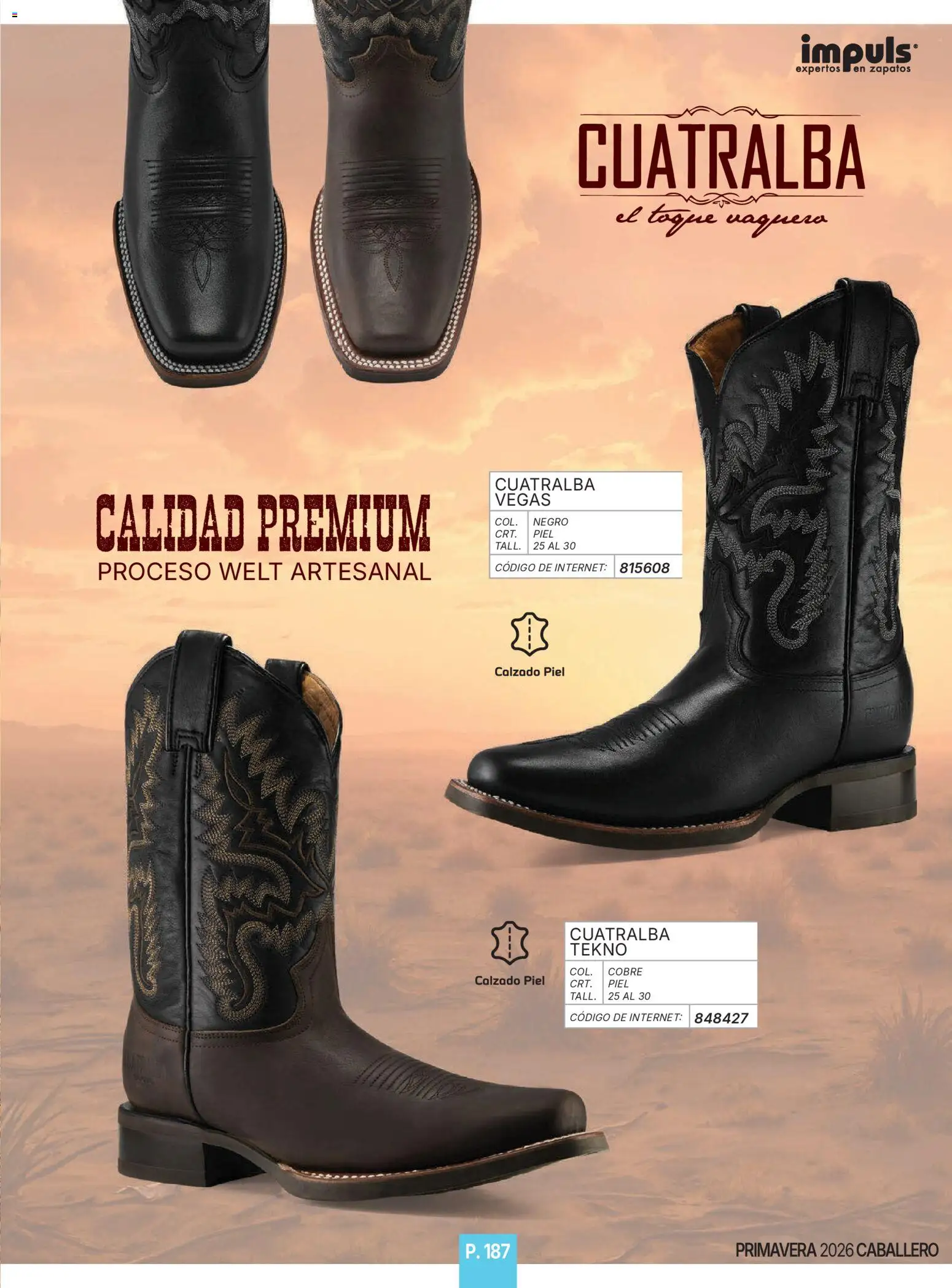 Nuevas ofertas de Impuls válidas en toda la República Mexicana desde el 01.01.2026. ¡Encuentra las mejores ofertas en Impuls catálogo Caballero! | Página: 189 | Productos: Zapatos