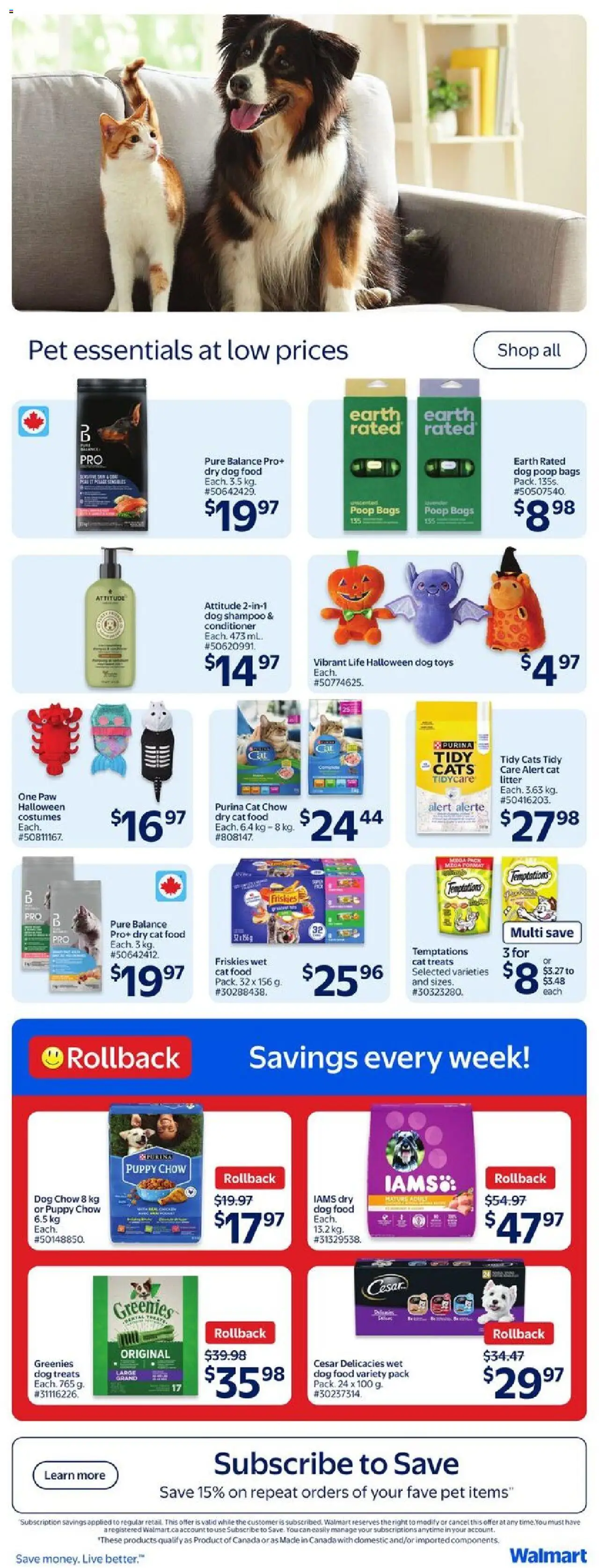 Walmart flyer valid from 18.09.2025 | Page: 17 | Products: Shampoo, Conditioner