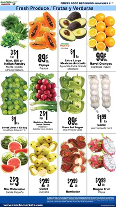 Preview of Rancho Markets weekly ads valid from 11.11.2025 | Page: 3