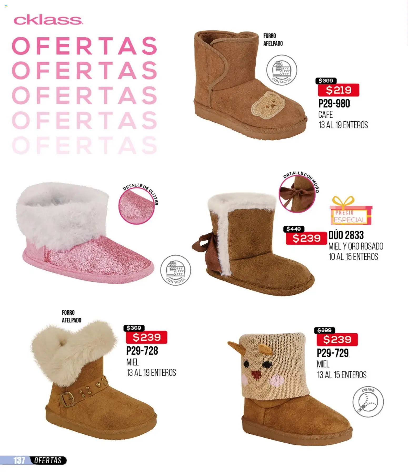 Nuevas ofertas de Cklass válidas en toda la República Mexicana desde el 12.01.2026. ¡Encuentra las mejores ofertas en Cklass catálogo Mega Ofertas Ropa! | Página: 301 | Productos: Glitter, Café