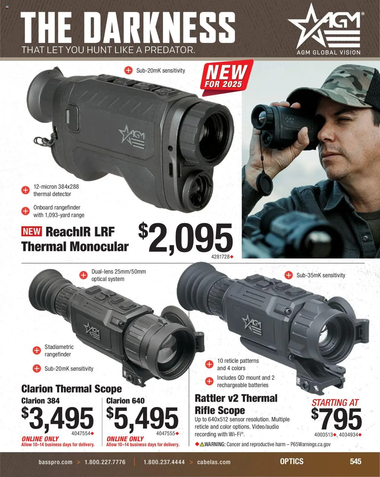 Cabela's Hunting Master 25 - valid from 11.08.2025 | Page: 545 | Products: Rangefinder, Sensor, Rifle