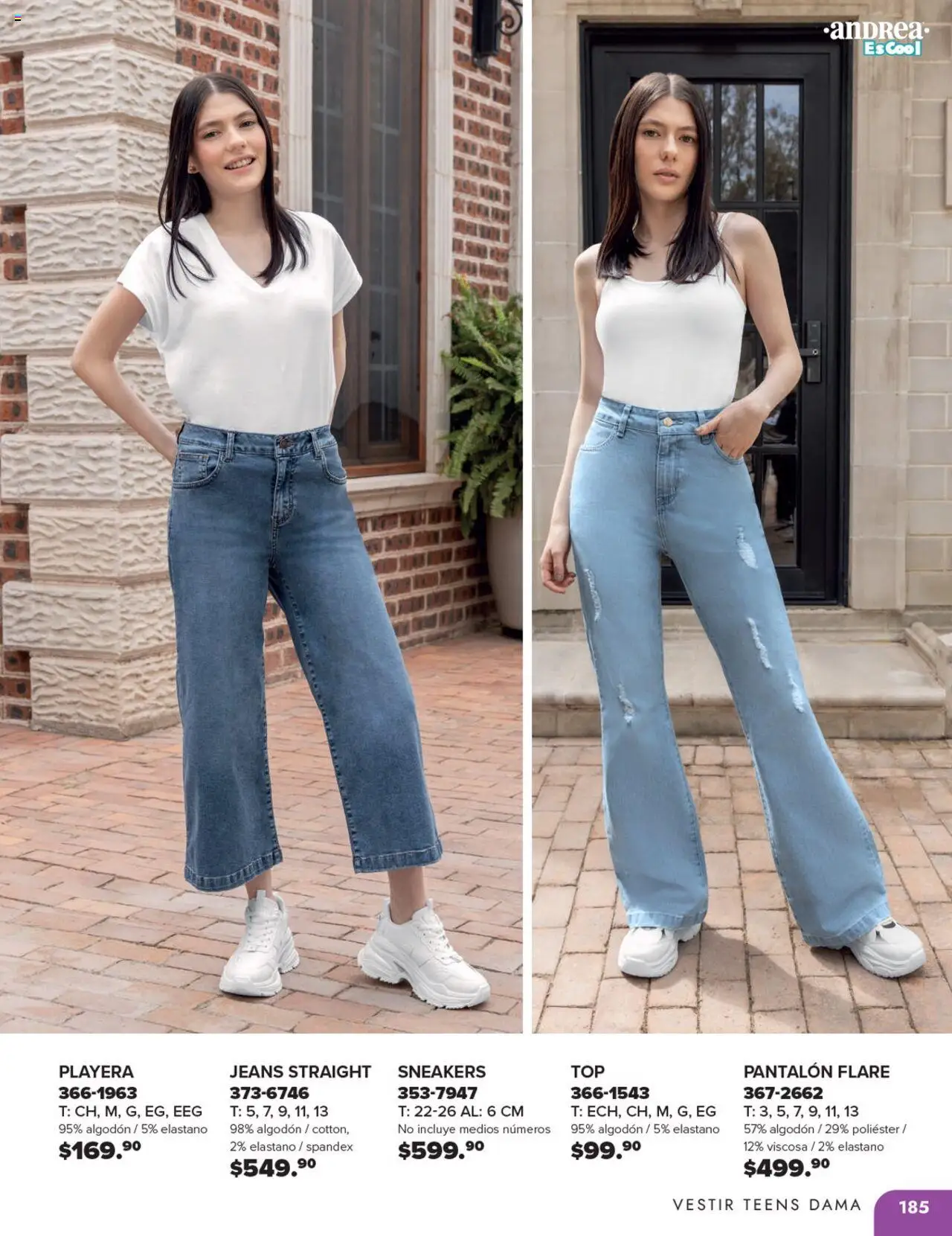 Nuevas ofertas de Andrea válidas en toda la República Mexicana desde el 25.05.2025. ¡Encuentra las mejores ofertas en Andrea catálogo Colegial ! | Página: 185 | Productos: Algodón, Playera
