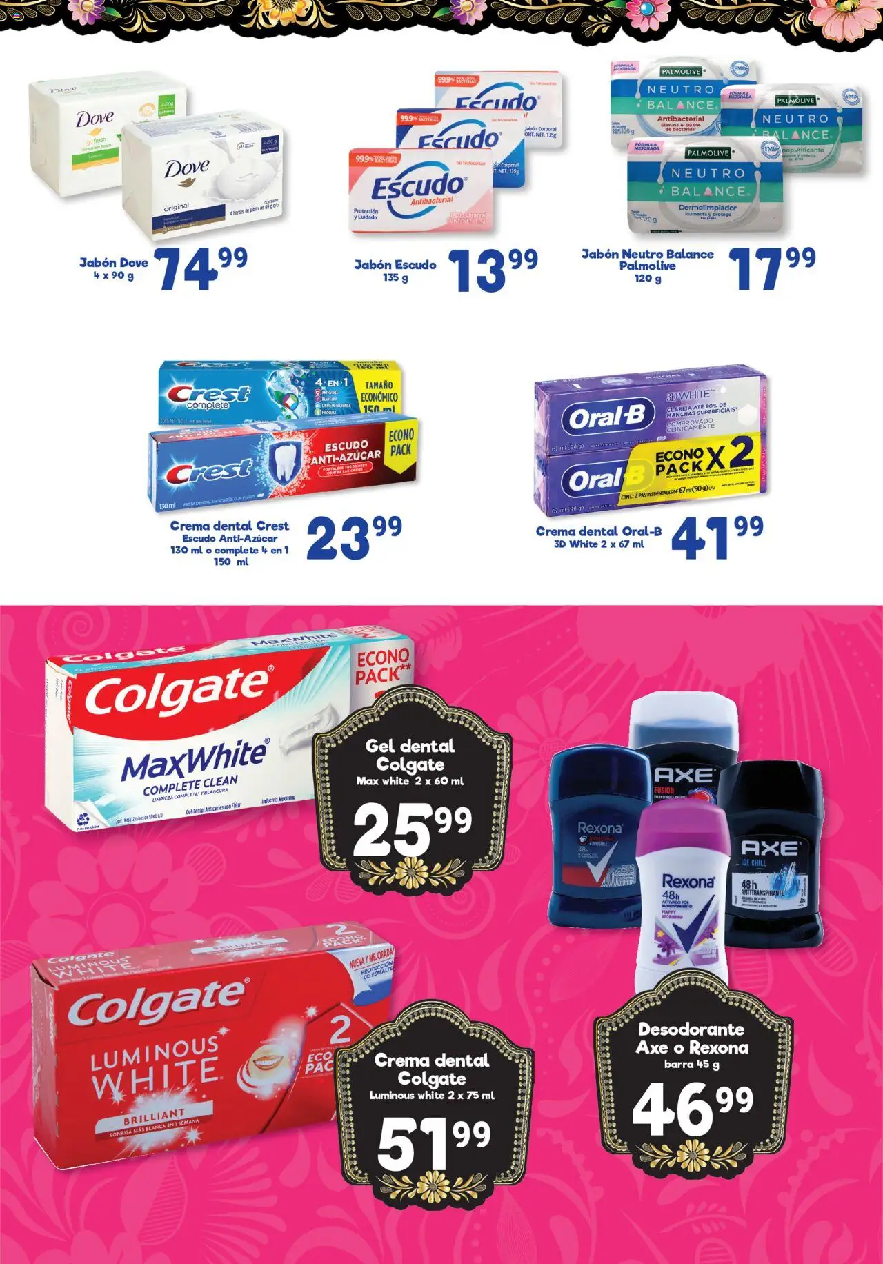 Nuevas ofertas de S-Mart válidas en toda la República Mexicana desde el 15.08.2025. ¡Encuentra las mejores ofertas en S-Mart - Folleto de Feria - Juarez! | Página: 4 | Productos: Desodorante, Antitranspirante, Crema, Pasta
