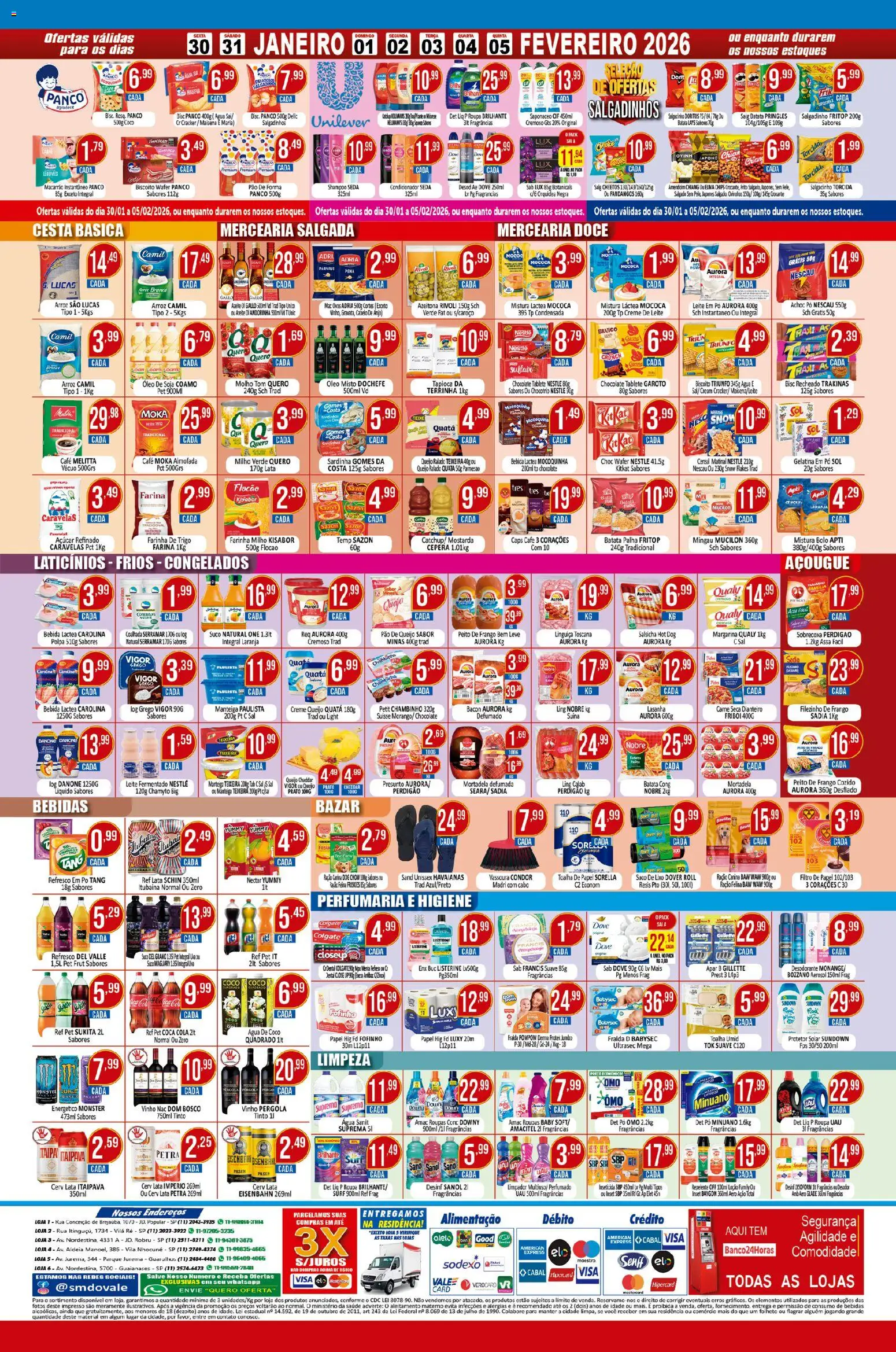 Dovale Folheto - válido de 30.01.2026 | Página: 2 | Produtos: Água de coco, Desodorante, Linguiça, Queijo