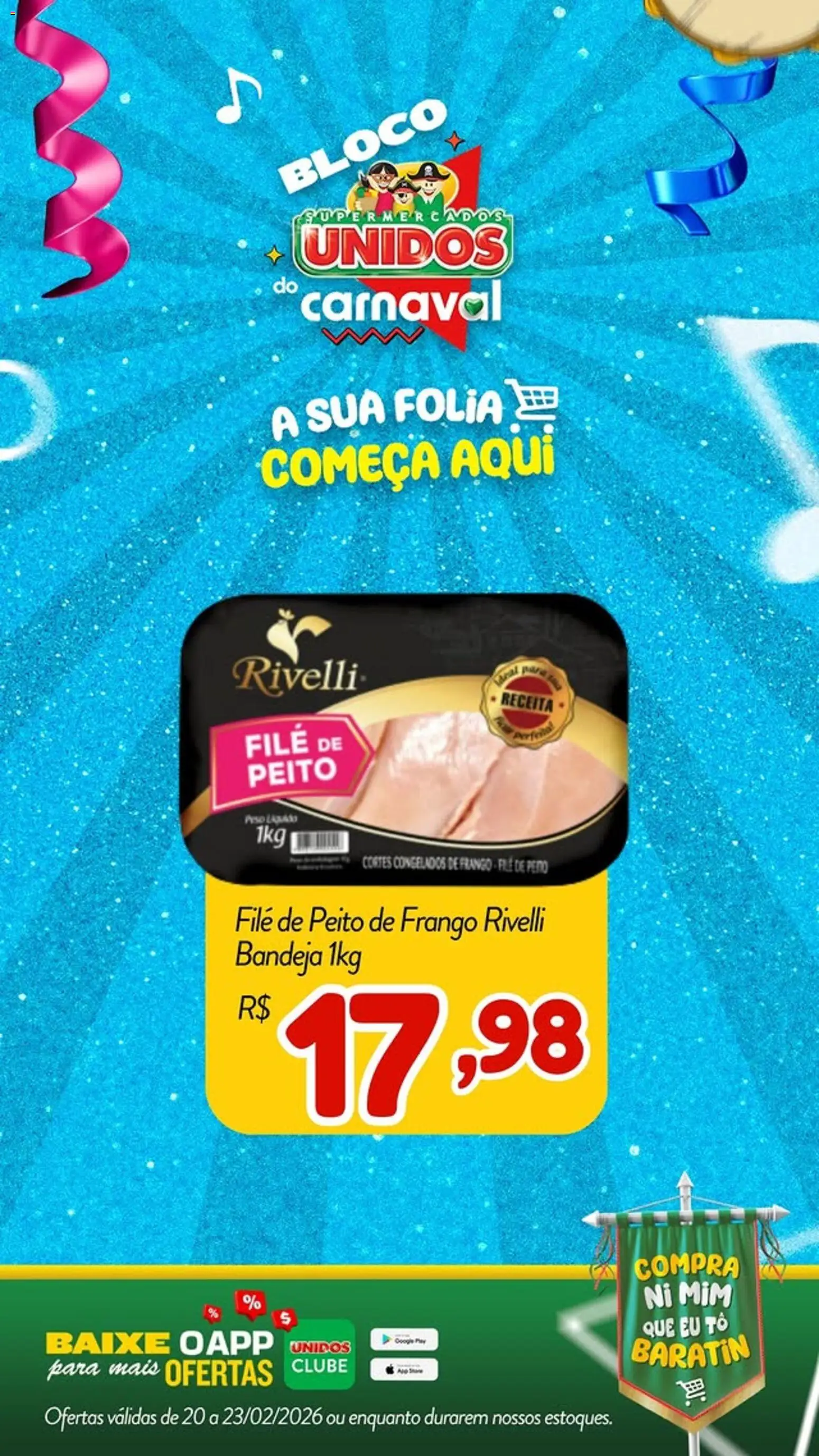 Supermercados Unidos Folheto - válido de 20.02.2026 | Página: 2 | Produtos: Bandeja, Frango, Peito de frango