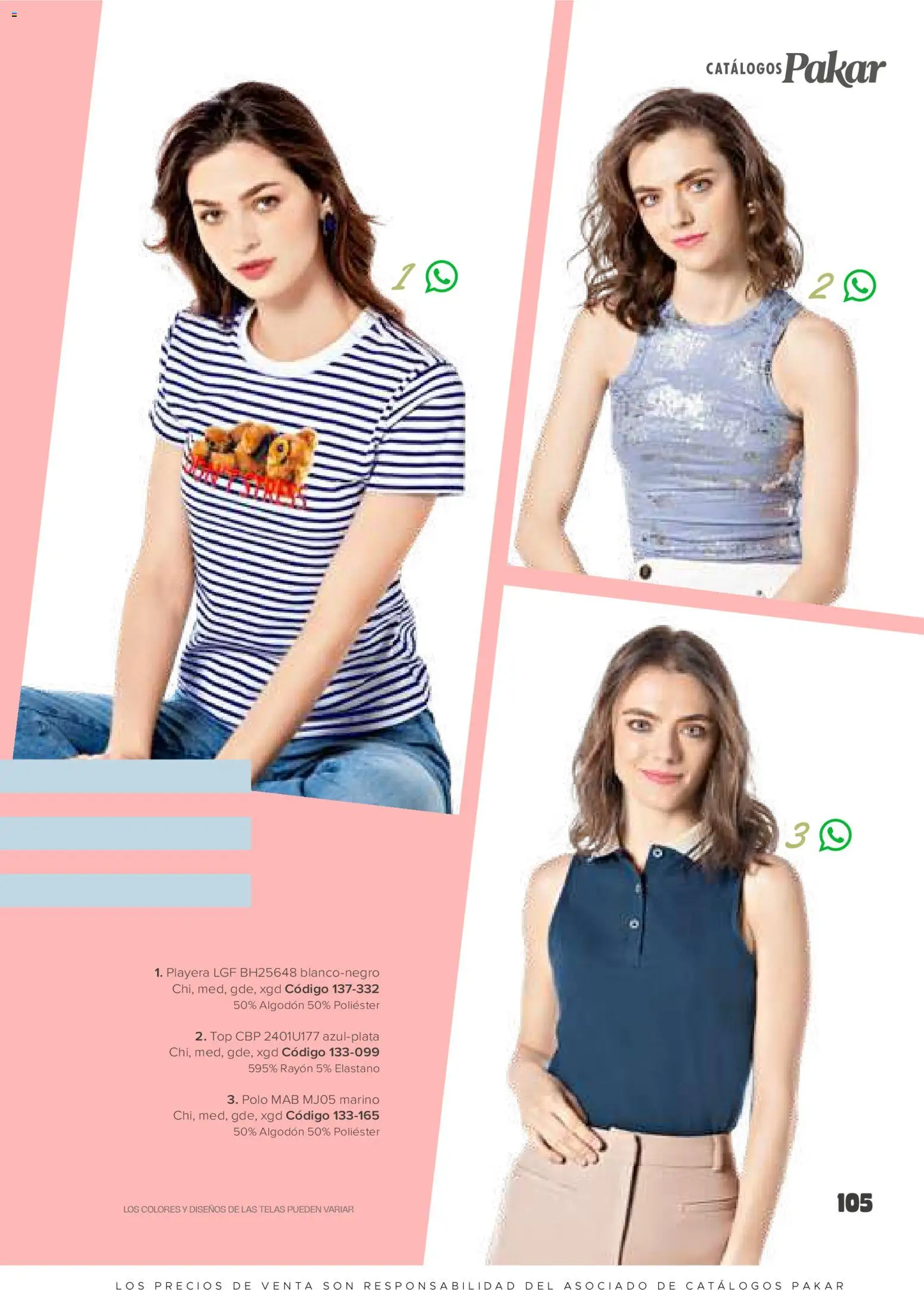 Nuevas ofertas de SC Pakar válidas en toda la República Mexicana desde el 30.01.2026. ¡Encuentra las mejores ofertas en SC Pakar catálogo Ropa! | Página: 105 | Productos: Algodón, Playera, Top