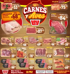 Vista previa de Casa Ley folleto Carnes y Aves La Paz, nuevo folleto de la tienda, válido en México a partir del 07.03.2026