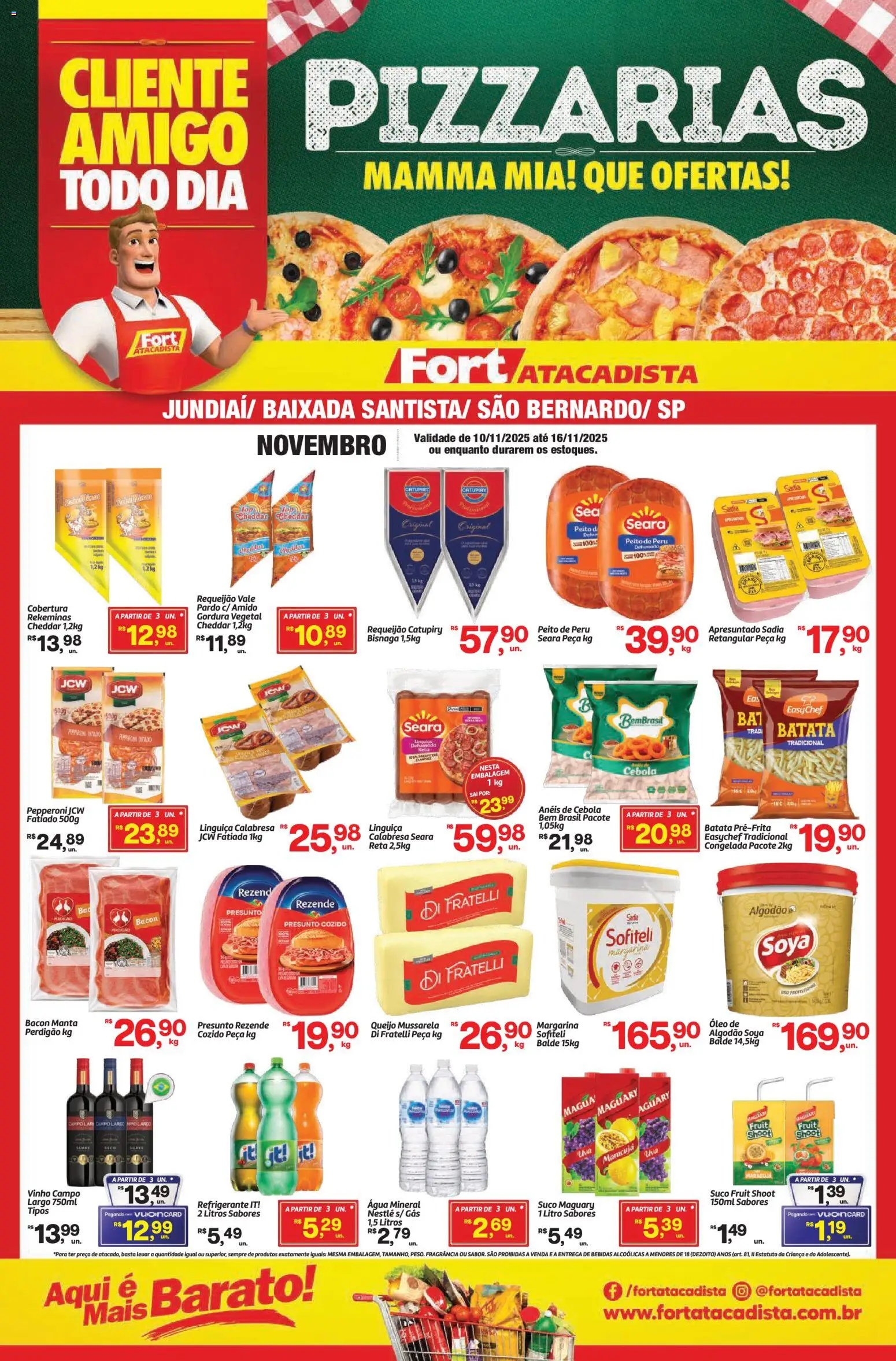 Fort Atacadista Folheto - válido de 10.11.2025 | Página: 1 | Produtos: Fragrância, Peito de peru, Cheddar, Margarina