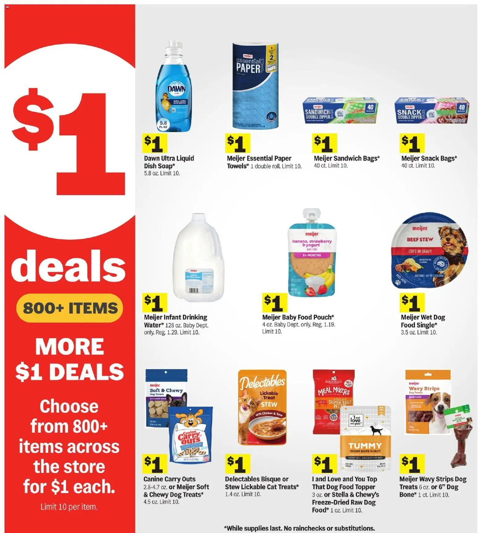 Meijer Weekly Ad - valid from 25.02.2026 | Page: 10 | Products: Dog Treats, Dog Food, Beef, Baby food
