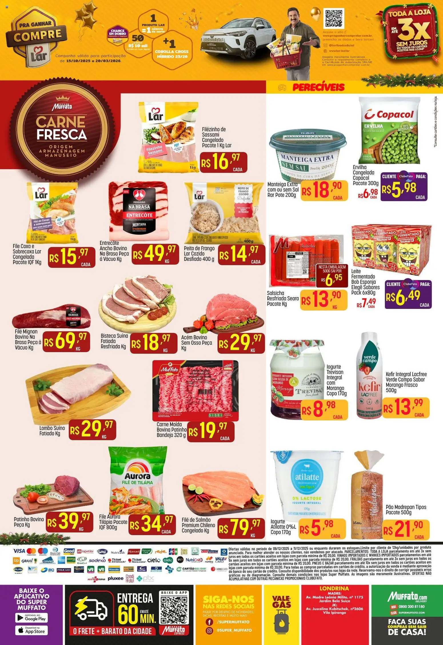 Super Muffato Folheto - válido de 09.12.2025 | Página: 2 | Produtos: Filé mignon, Lombo, Pneus, Sal