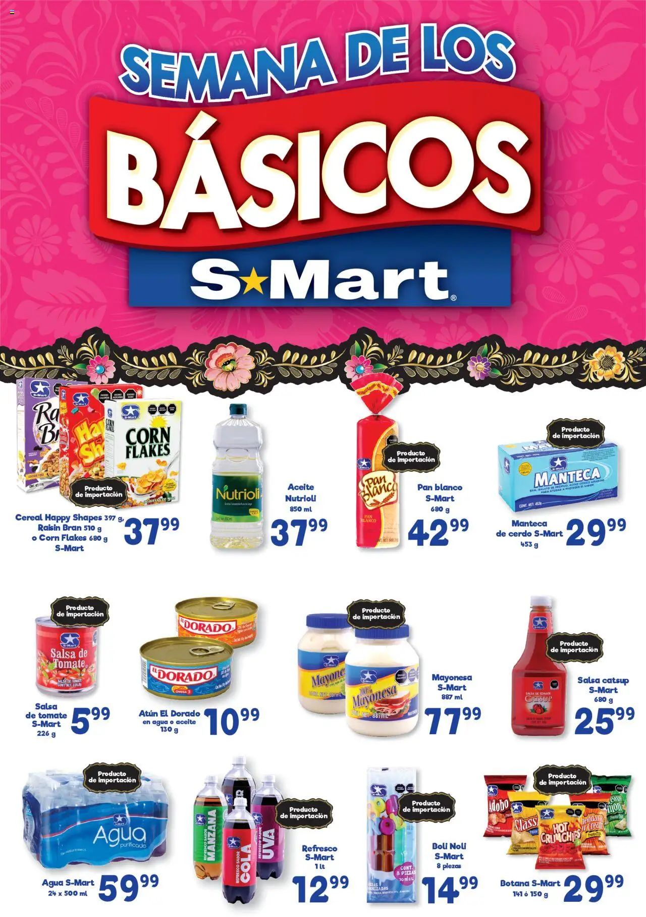 Nuevas ofertas de S-Mart válidas en toda la República Mexicana desde el 19.08.2025. ¡Encuentra las mejores ofertas en S-Mart - Folleto - Reynosa (y Rio Bravo)! | Página: 5 | Productos: Mayonesa, Refresco, Atún, Catsup