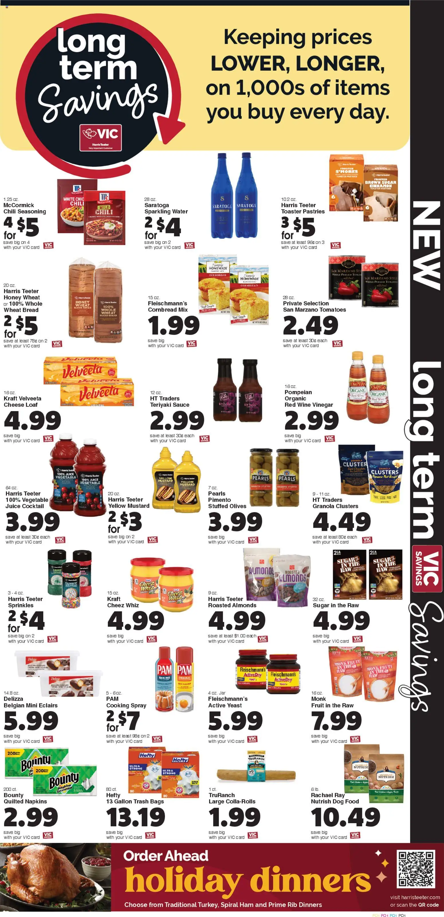 Harris Teeter Weekly Ad - SC - valid from 19.11.2025 | Page: 9 | Products: Dog Food, Tomatoes, Sauce, Sugar