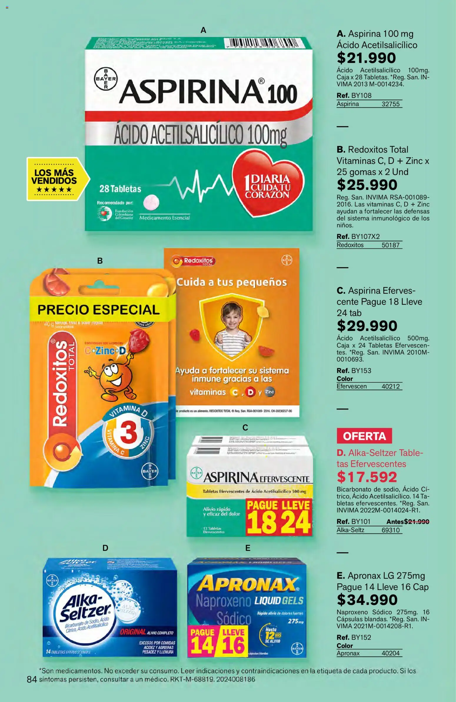 Leonisa revista - valida desde el 16.03.2026 | Página: 84 | Productos: Gomas, Tablet, Caja, Vitaminas