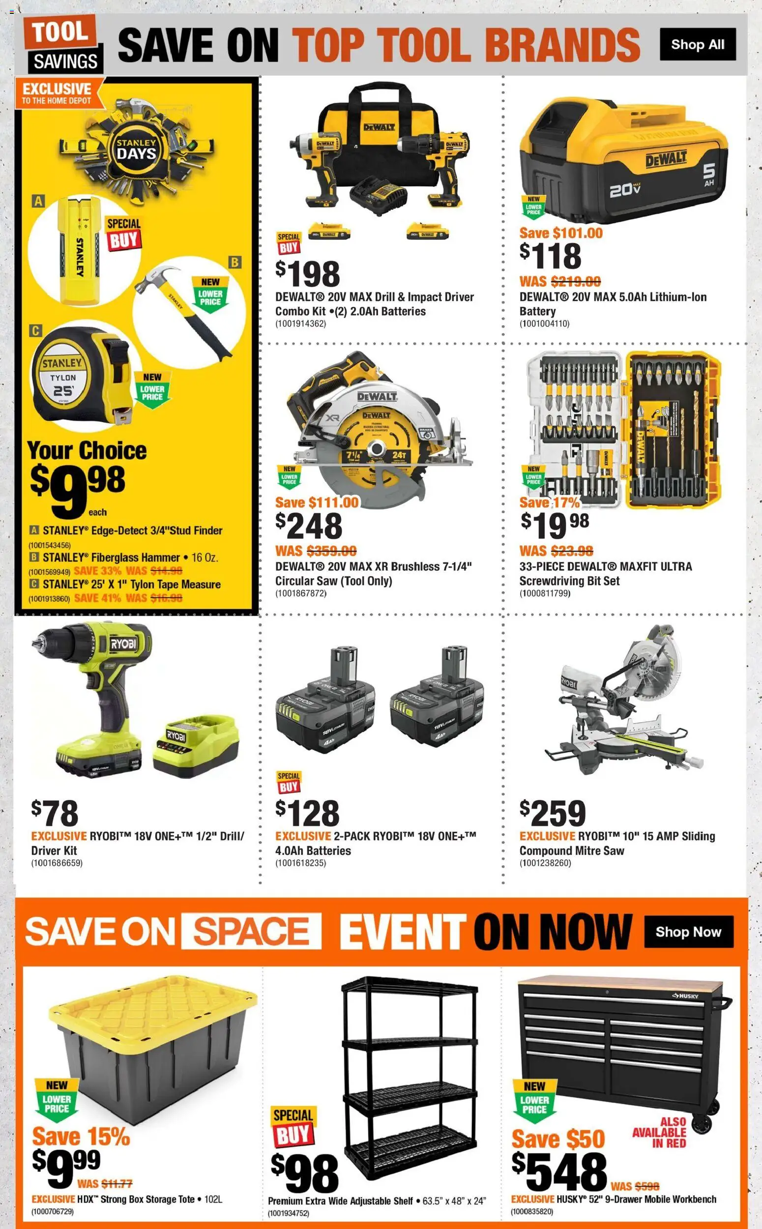 Home Depot flyer valid from 05.02.2026 | Page: 6 | Products: Box, Battery