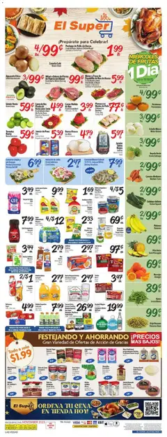 Preview of El Super weekly ads valid from 19.11.2025