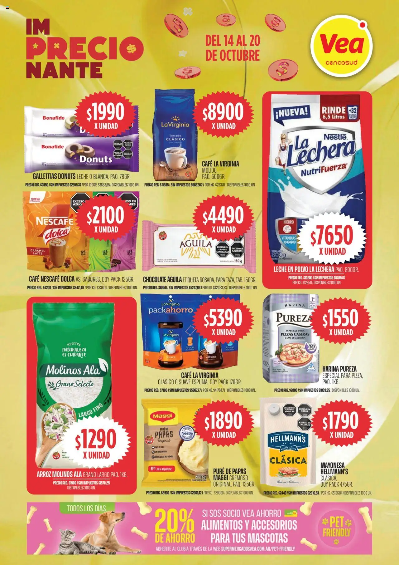 Vea ofertas │ válido desde el 14.10.2025 | Página: 2 | Productos: Polvo, Leche, Arroz, Vasos