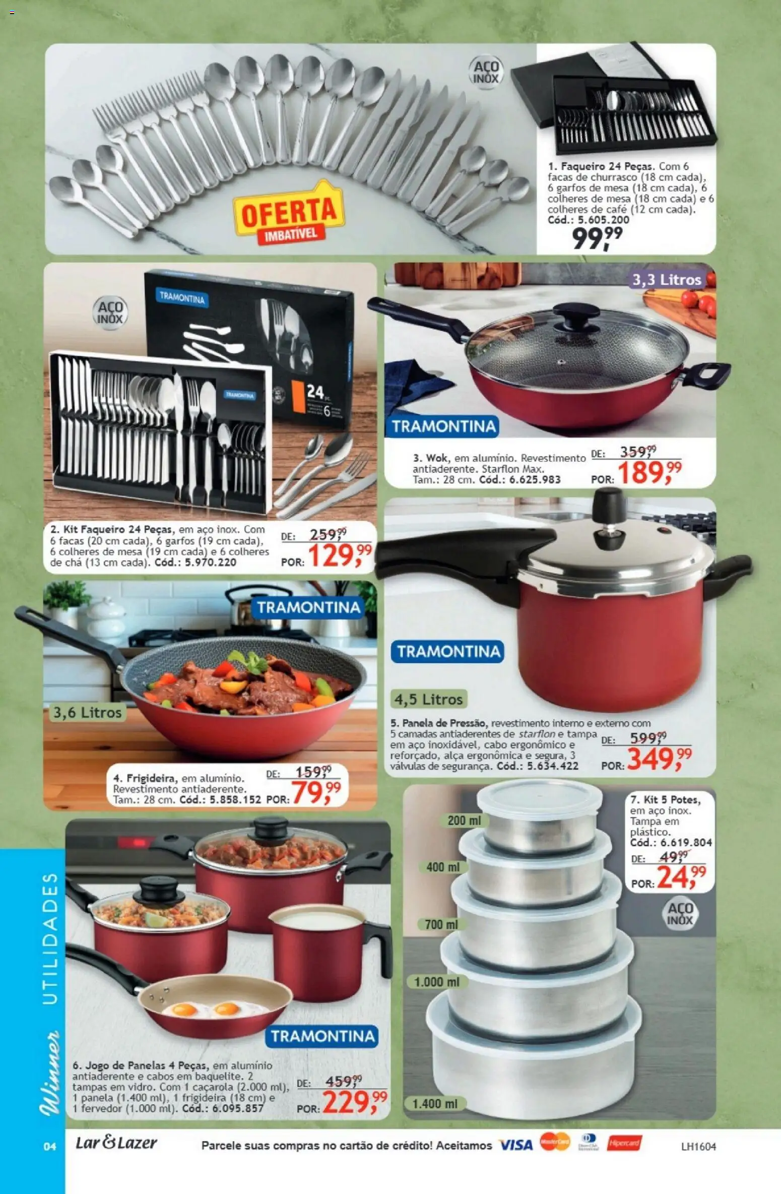 Quatro Estações Folheto - válido de 01.01.2026 | Página: 4 | Produtos: Frigideira, Mesa, Garfos, Cabo