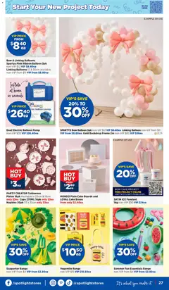 Preview of Spotlight  Catalogue  - valid from 07.01.2026 | Page: 27 | Products: Cups, Napkins, Vegemite, Balloon pump