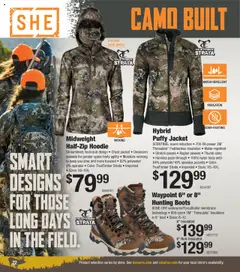Preview of Cabela's weekly ads valid from 12.06.2025 | Page: 22 | Products: Hunting Boots, Hoodie, Jacket, Boots