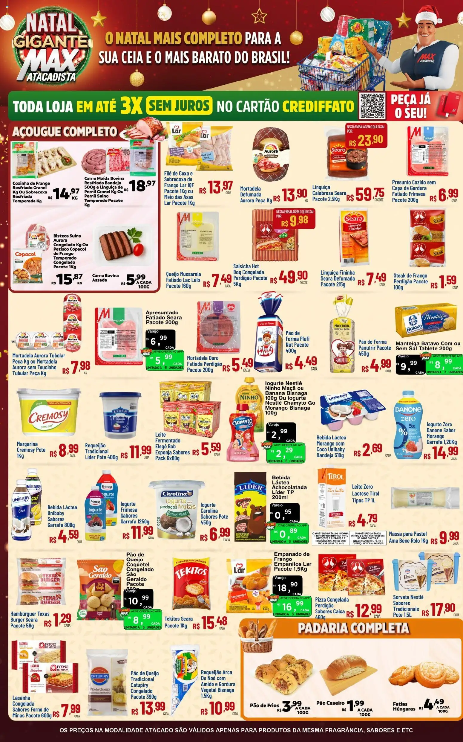 Max Atacadista Folheto - válido de 24.11.2025 | Página: 6 | Produtos: Rolo, Mortadela, Carne, Catupiry
