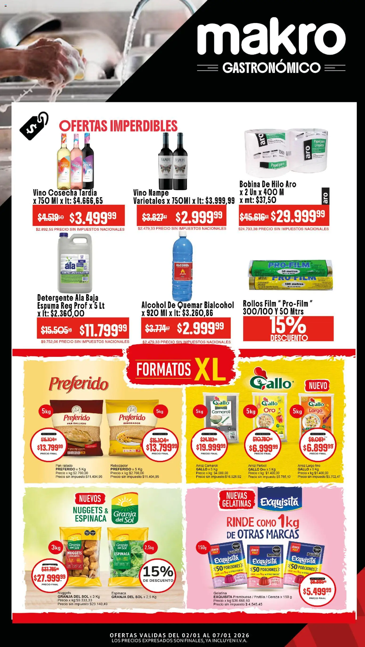 Makro ofertas │ válido desde el 02.01.2026 | Página: 4 | Productos: Detergente, Ropa, Pan, Pan rallado