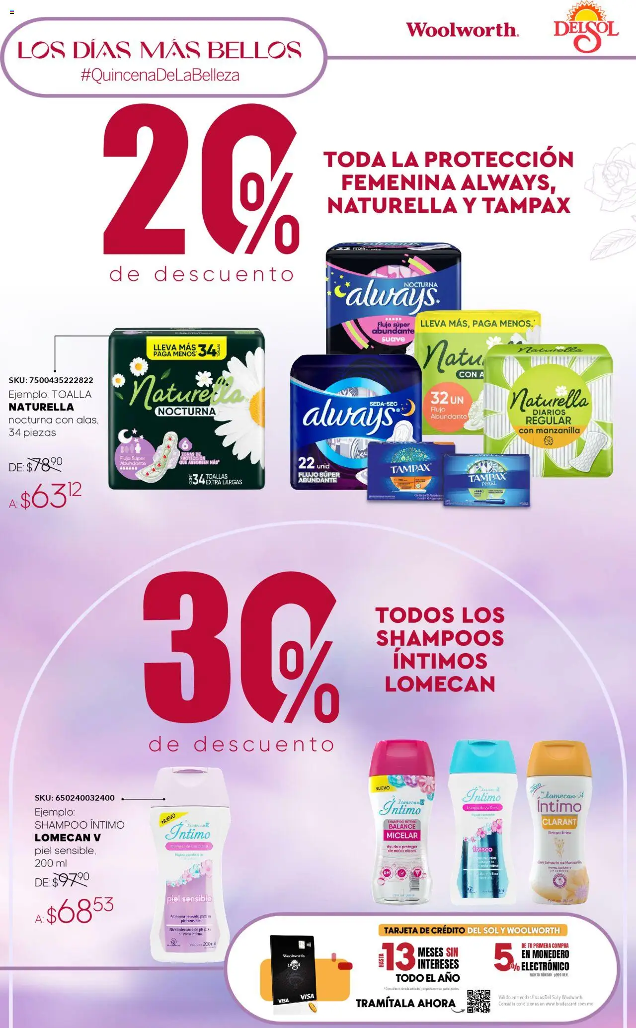 Nuevas ofertas de Del Sol y Woolworth válidas en toda la República Mexicana desde el 02.10.2025. ¡Encuentra las mejores ofertas en Del Sol y Woolworth - Catálogo Quincena de la Belleza Octubre! | Página: 27 | Productos: Monedero, Toalla, Toallas
