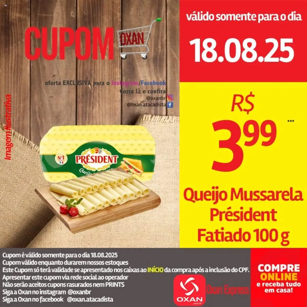 Oxan Atacadista Folheto - válido de 18.08.2025 | Página: 15 | Produtos: Queijo, Mussarela