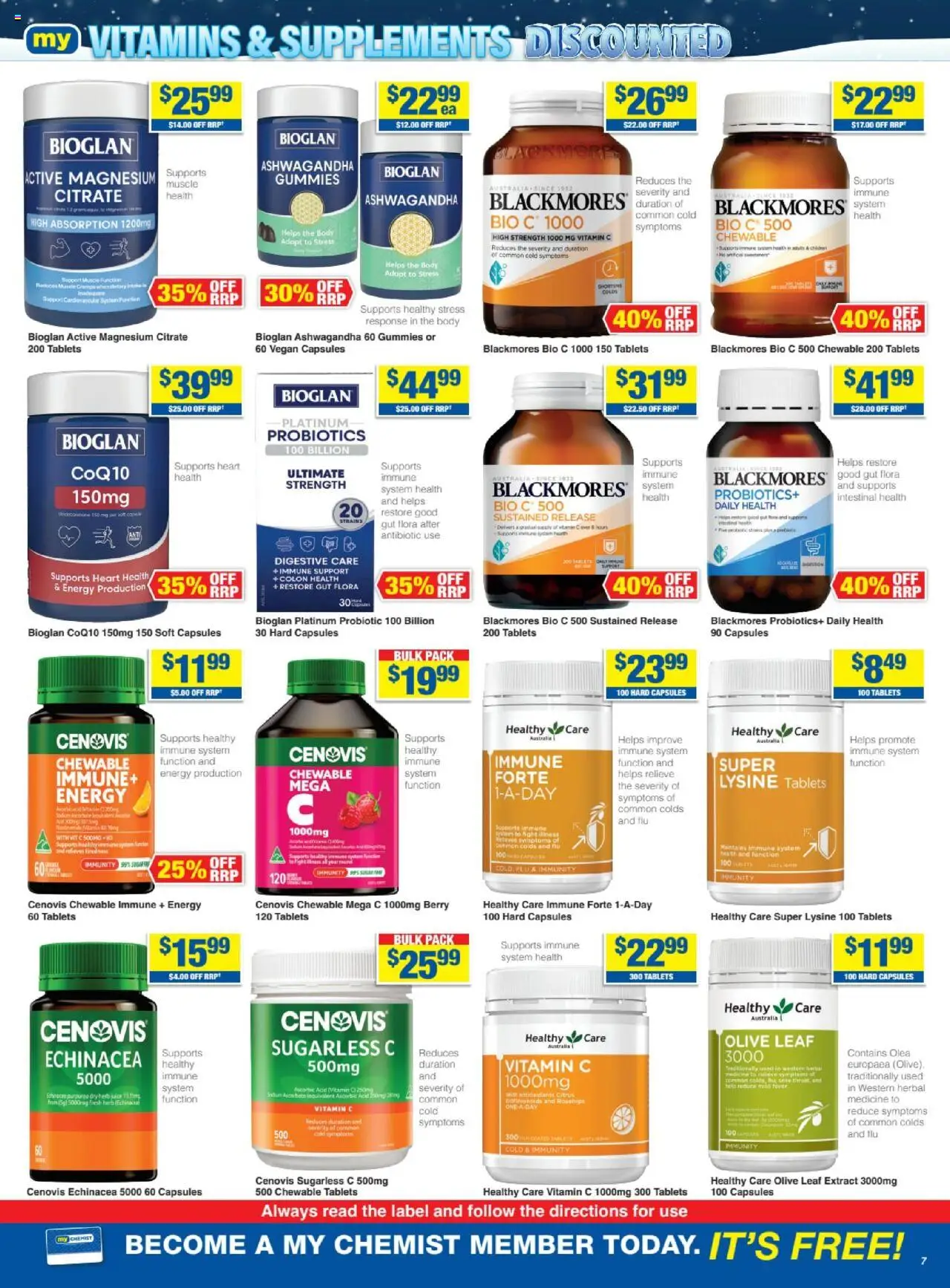 My Chemist catalogue - valid from 19.06.2025 | Page: 7 | Products: Pond, Nuts, Tablets, Vitamin