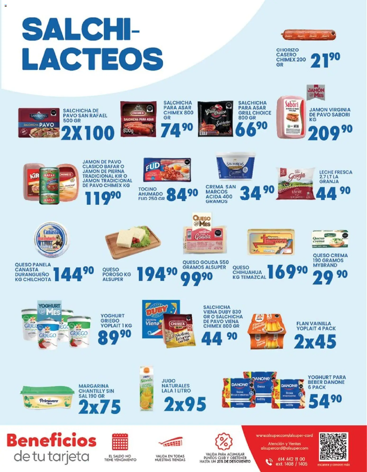 Nuevas ofertas de Alsuper válidas en toda la República Mexicana desde el 20.02.2026. ¡Encuentra las mejores ofertas en Alsuper folleto Zacatecas! | Página: 7 | Productos: Tocino, Salchicha, Leche, Margarina