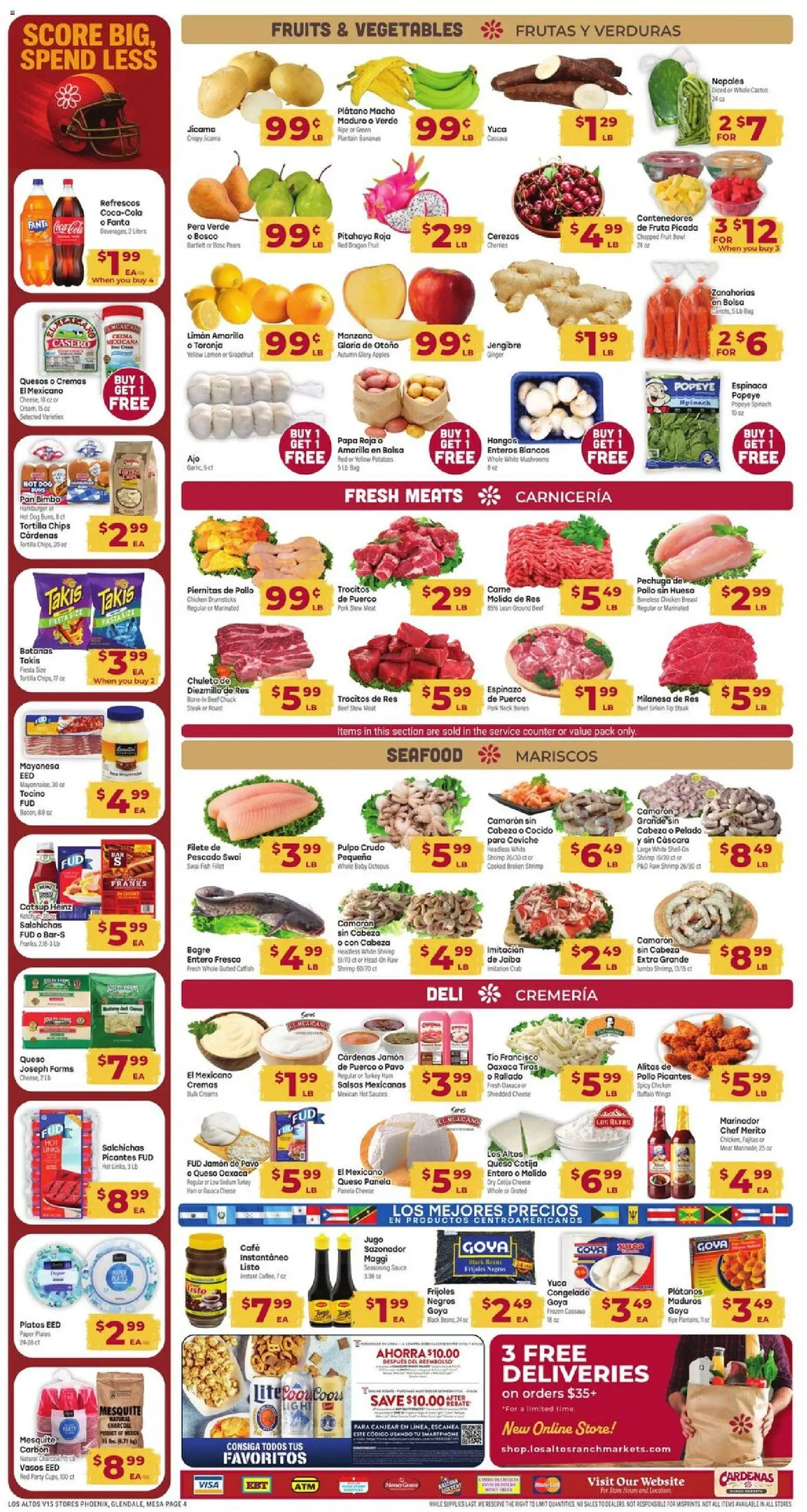 Cardenas Weekly Ad - AZ - valid from 14.01.2026 | Page: 4 | Products: Ginger, Cheese, Pork, Lemon