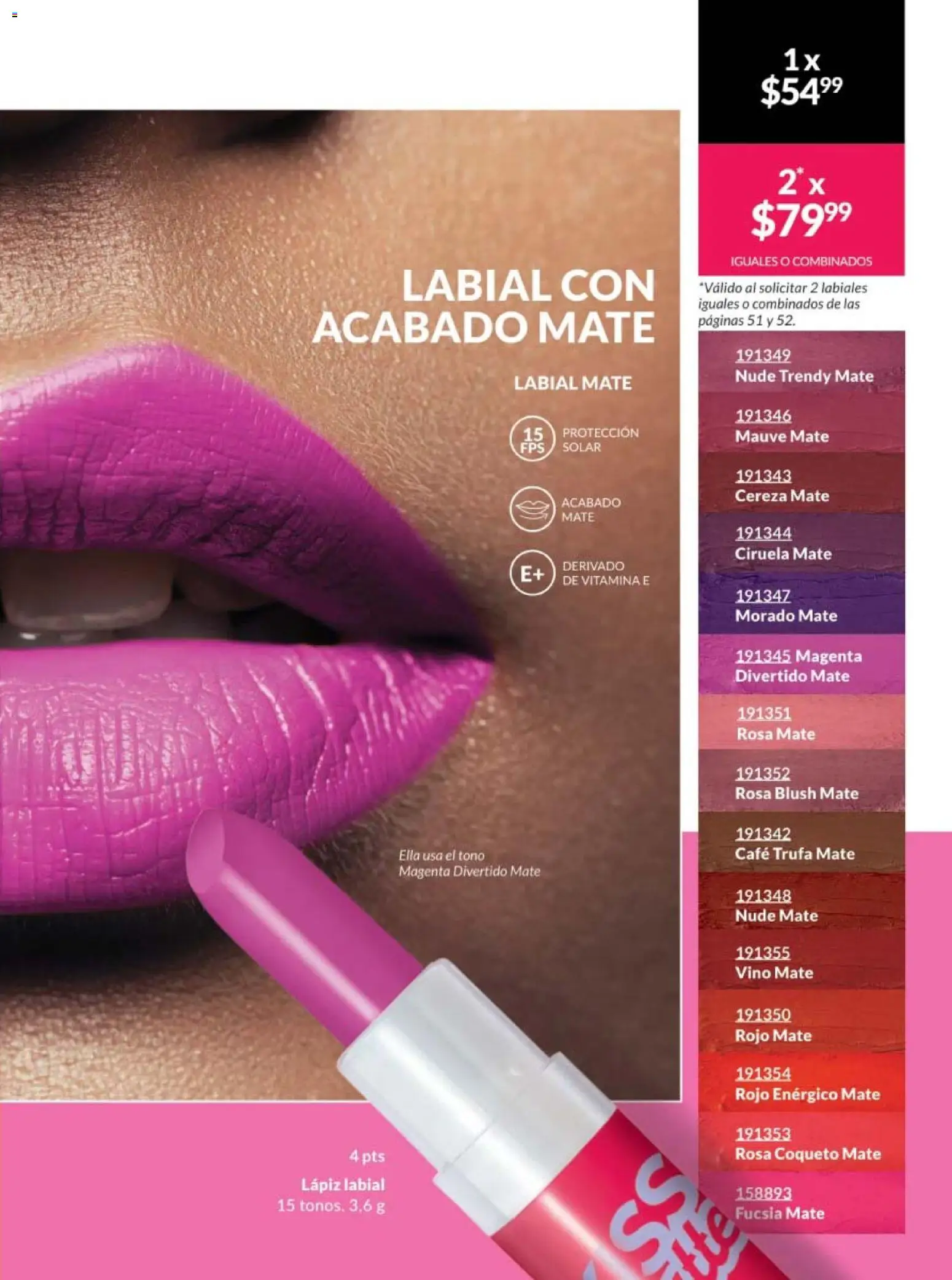 Nuevas ofertas de AVON válidas en toda la República Mexicana desde el 30.01.2026. ¡Encuentra las mejores ofertas en AVON campaña 3 2026! | Página: 47 | Productos: Café, Mate, Vino, Lápiz labial