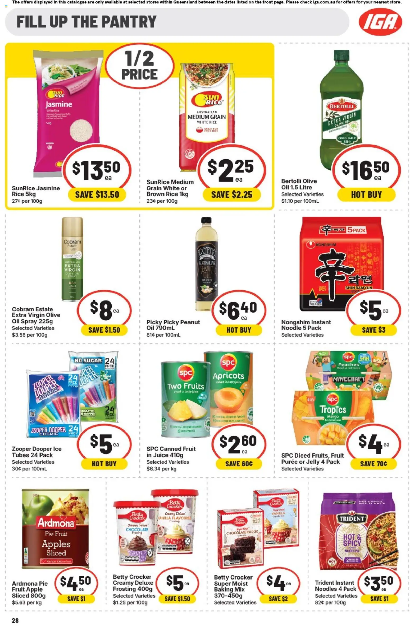 IGA catalogue - valid from 25.02.2026 | Page: 29 | Products: Juice, Apples, Noodles, Fruits