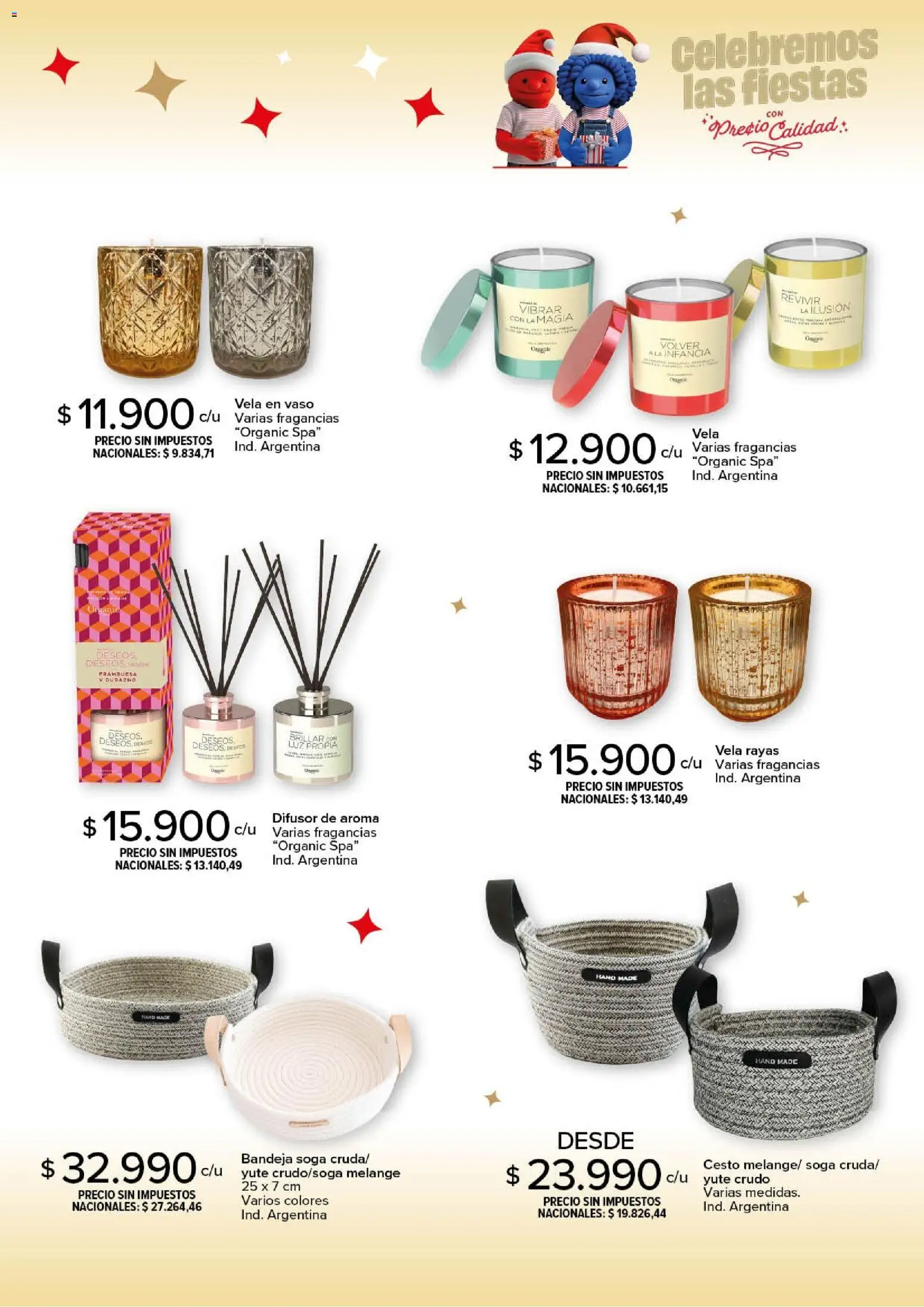 Carrefour - Deco Fiestas │ válido desde el 25.11.2025 | Página: 19 | Productos: Vela, Durazno, Soga, Bandeja