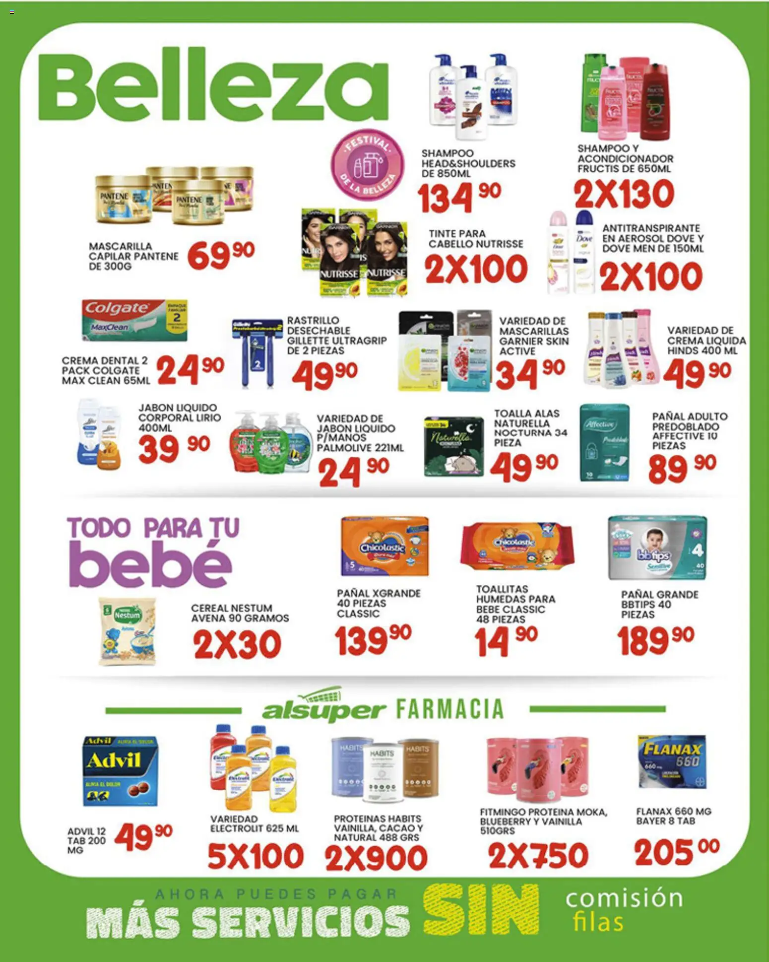 Nuevas ofertas de Alsuper válidas en toda la República Mexicana desde el 16.01.2026. ¡Encuentra las mejores ofertas en Alsuper folleto Chihuahua Capital! | Página: 4 | Productos: Crema, Toallitas húmedas, Toalla, Acondicionador