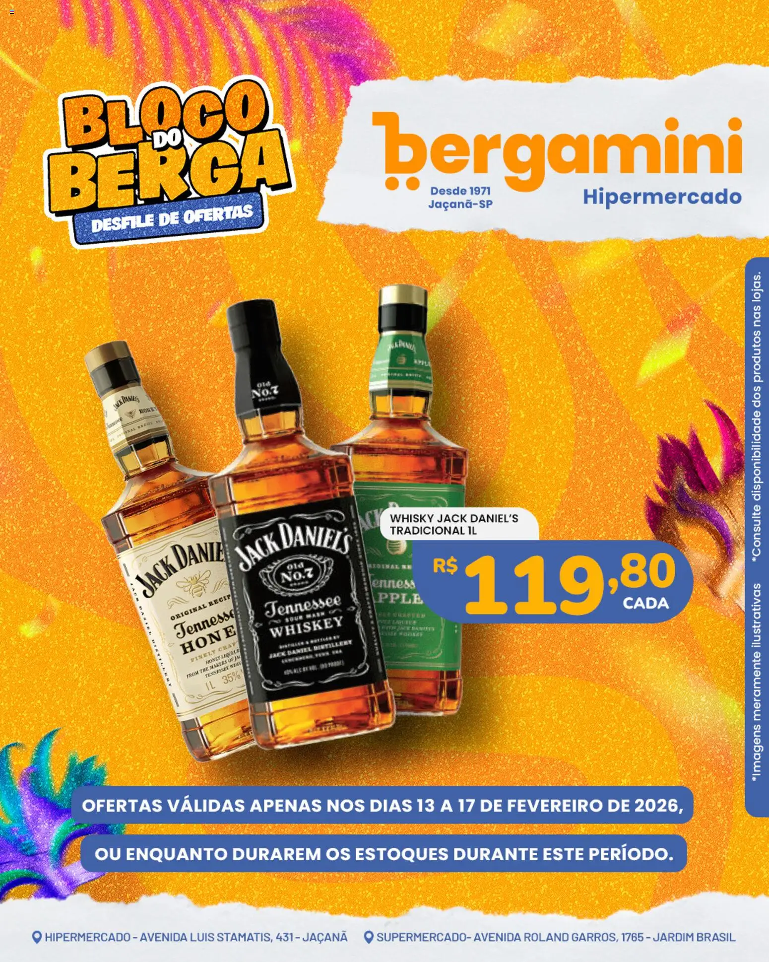 Supermercado Bergamini Folheto - válido de 13.02.2026 | Página: 9 | Produtos: Whisky