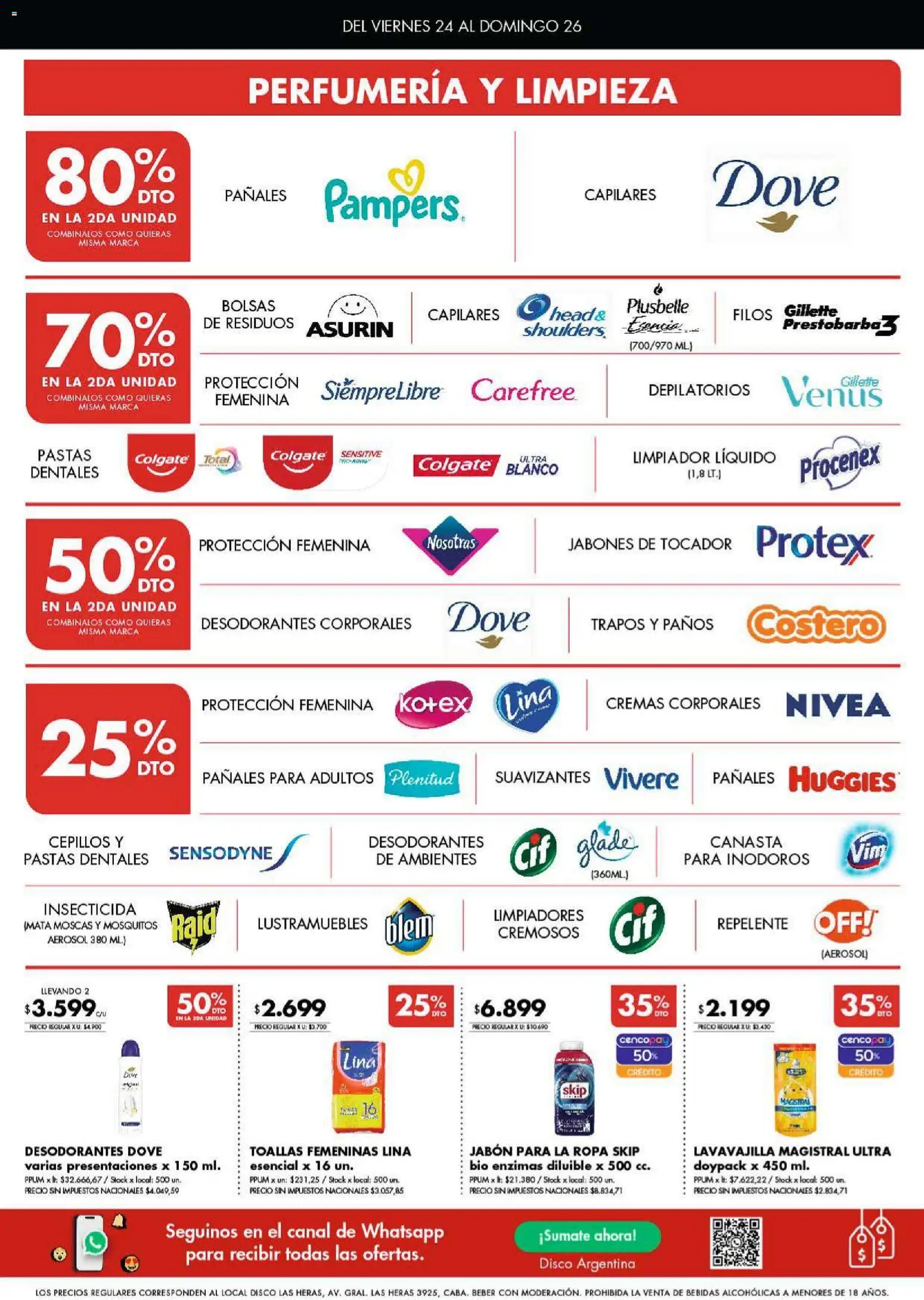 Disco - Ofertas | Córdoba │ válido desde el 23.10.2025 | Página: 6 | Productos: Lustramuebles, Disco, Jabón, Pañales