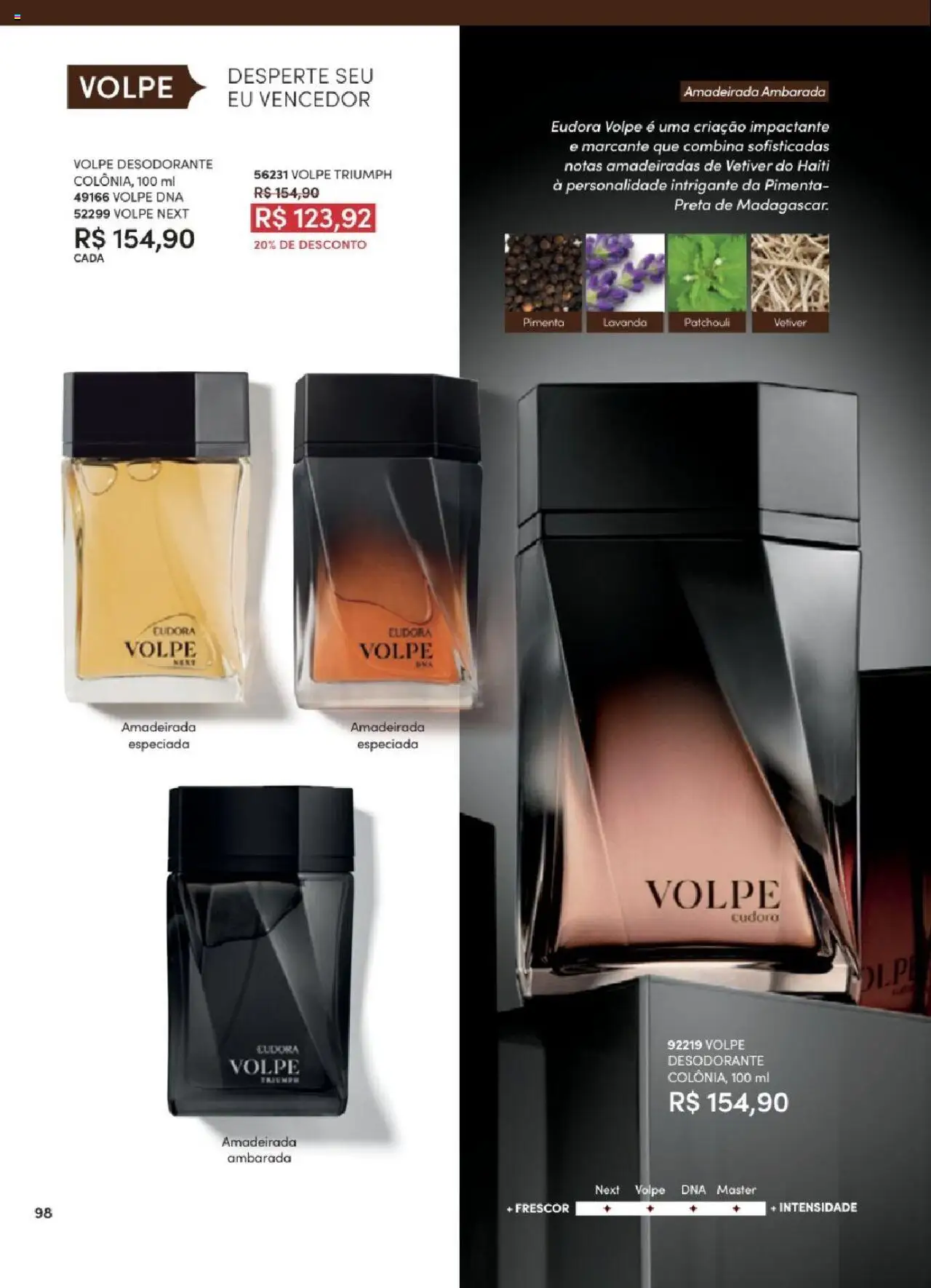Eudora Folheto - válido de 06.06.2025 | Página: 98 | Produtos: Pimenta, Desodorante