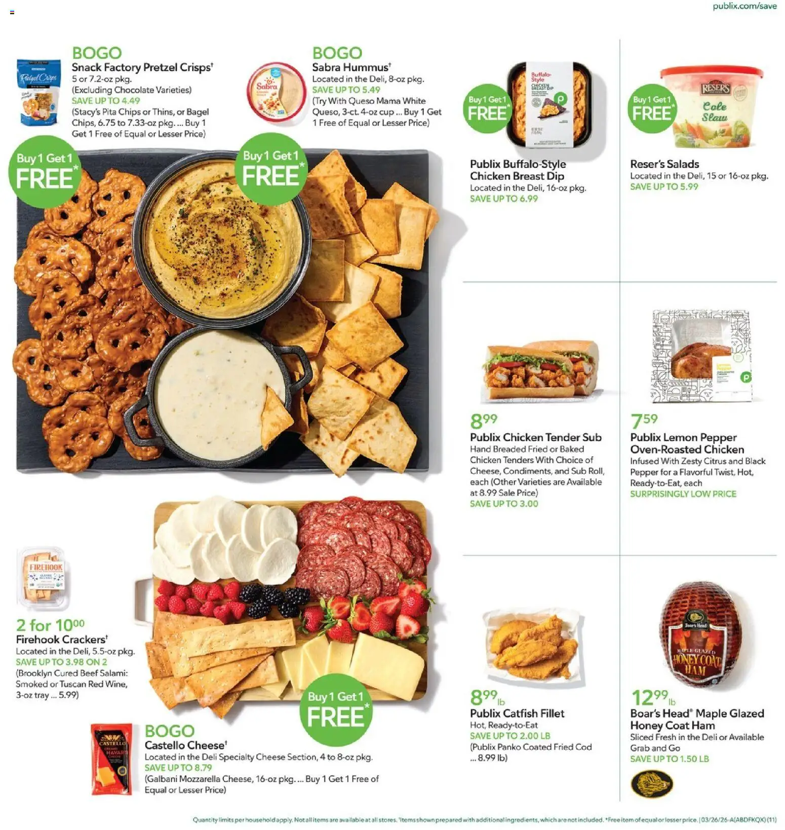 Publix Weekly Ad - valid from 25.03.2026 | Page: 11 | Products: Chocolate, Chips, Pepper, Lemon