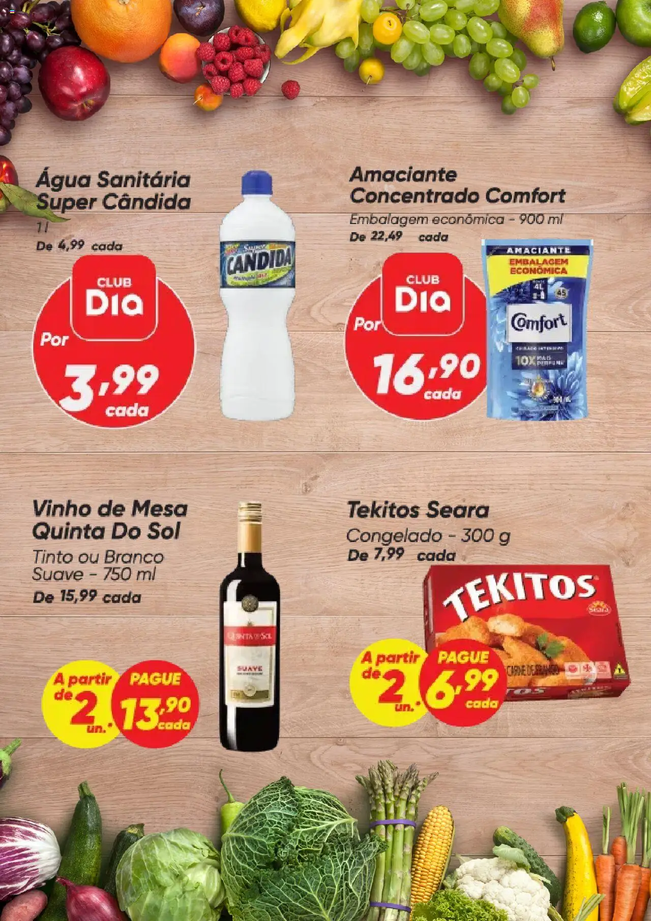 Dia Folheto - válido de 16.10.2025 | Página: 3 | Produtos: Mesa, Carne, Amaciante, Água sanitária