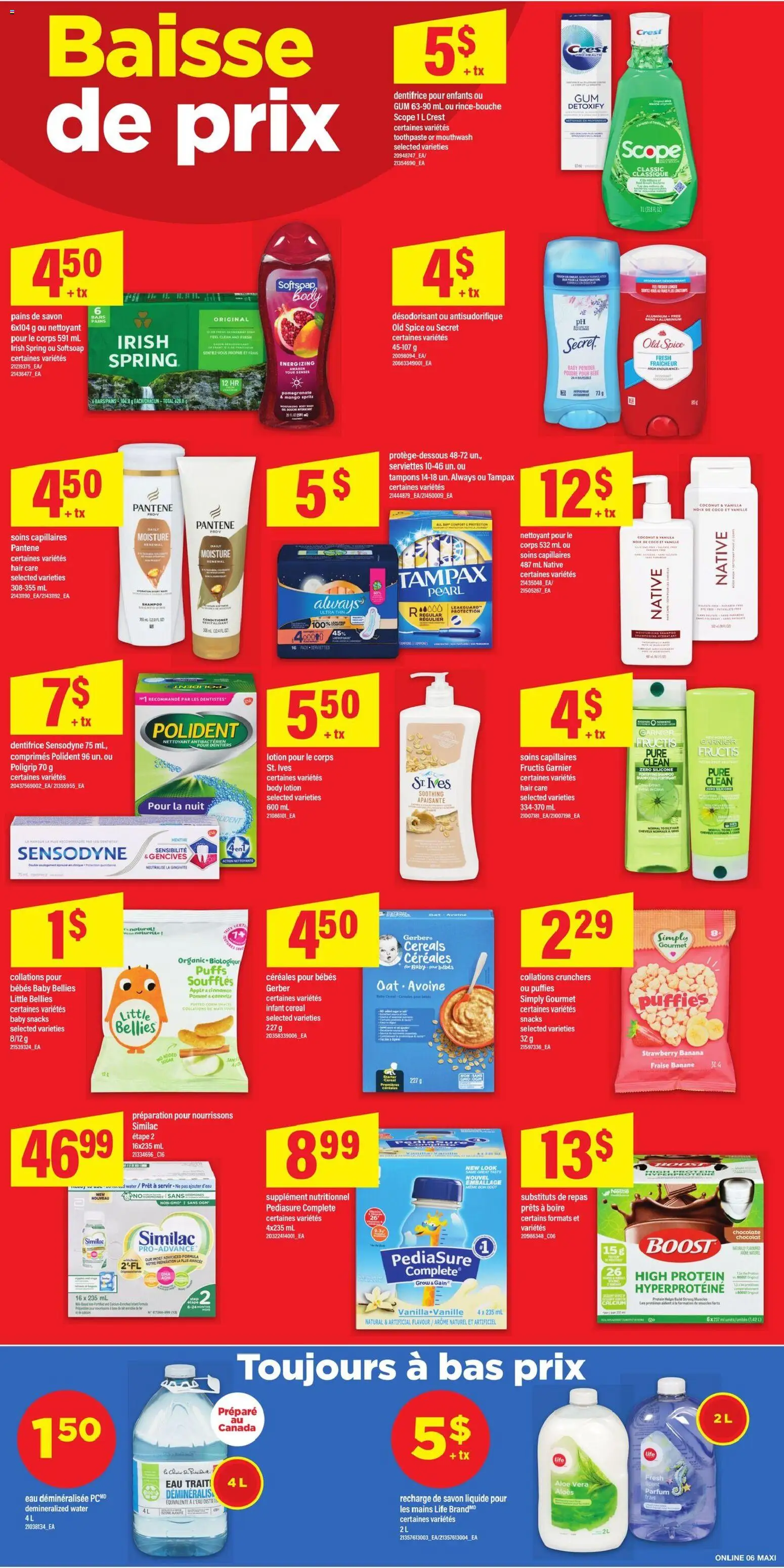Maxi flyer valid from 25.12.2025 | Page: 11 | Products: Cereals, Shampoo, Conditioner, Mouthwash